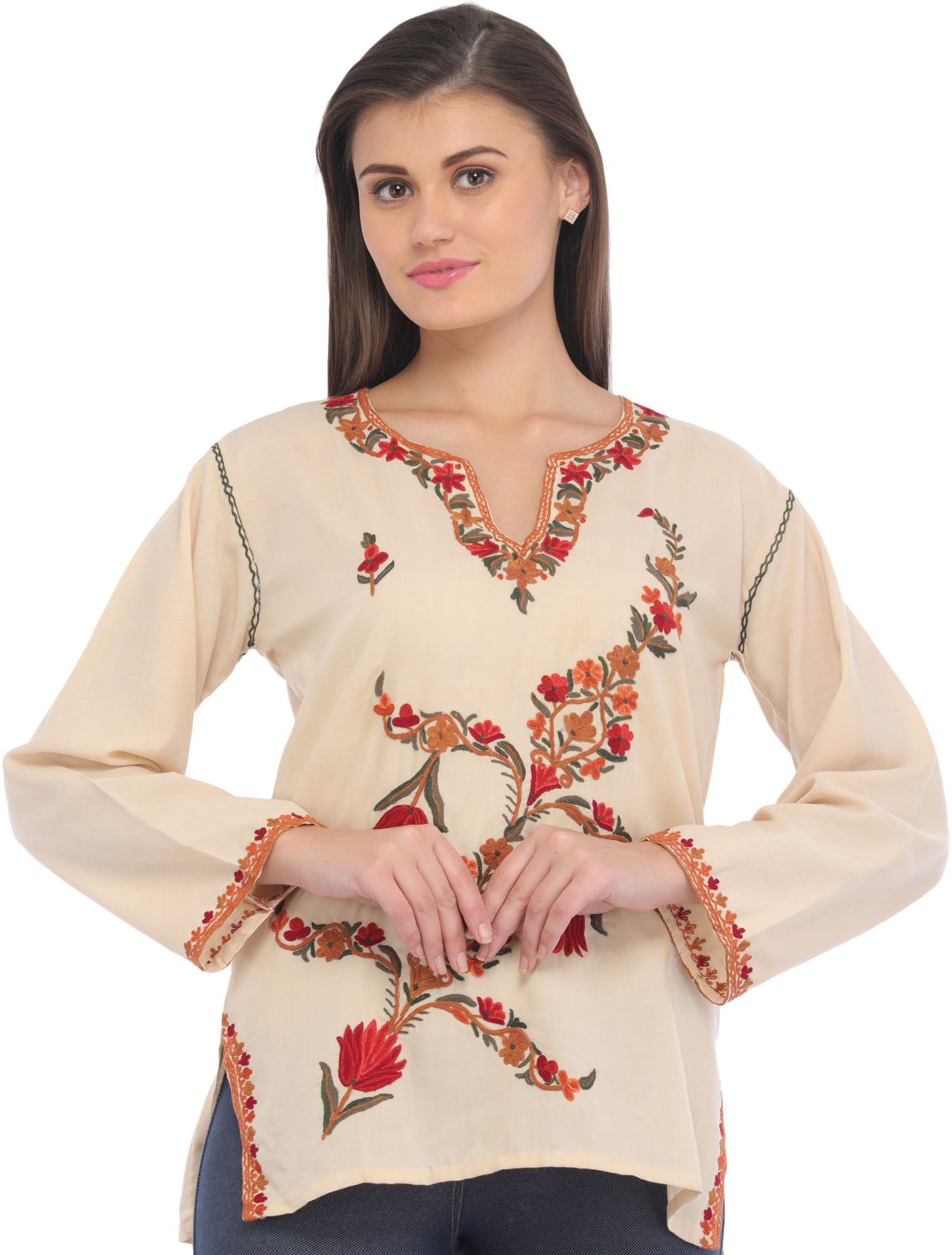 Buy Kashmiri Kurta, Kashmiri Phiran, Kashmiri Dress, Indian Kurta,  Traditional Kurta, Woolen Kurta, Ethnic Kurta, Boho Dress, Tunic Kurta  Online in India - Etsy