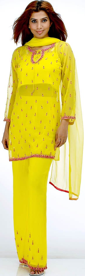 Buy Plus Size Blue Embroidered Kurta With Parallel Pants And Pink Dupatta  Online - W for Woman