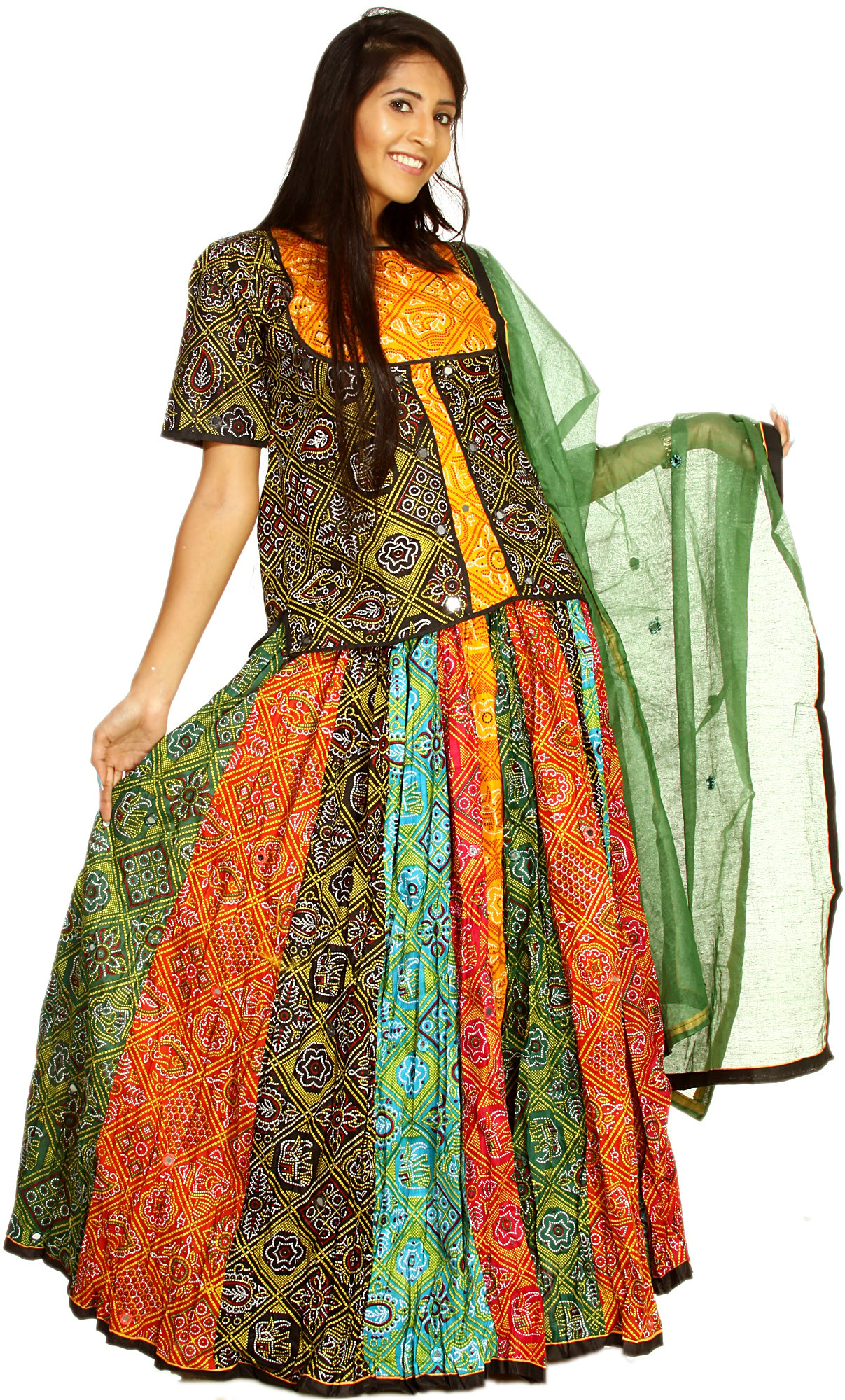 WOMEN RAJASTHANI LEHENGA Choli Designer Dupatta Bollywood Style Blouse  Lehenga $67.99 - PicClick
