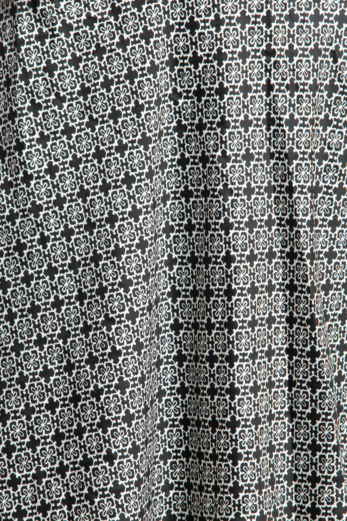 Black and White Wrap-Around Printed Skirt | Exotic India Art