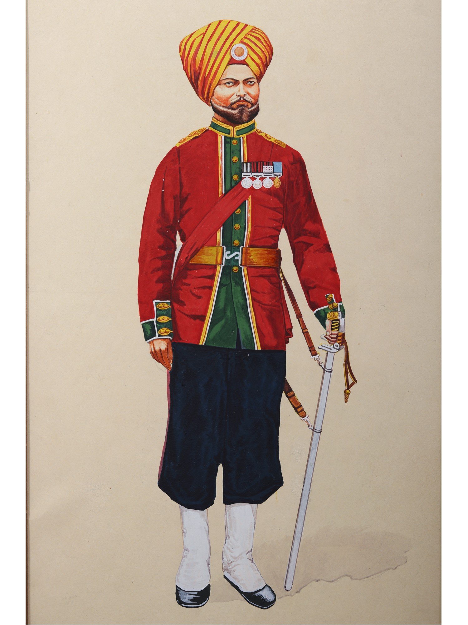 15th Bengal Native Infantry (Ludhiana Sikhs), 1893 | Exotic India Art