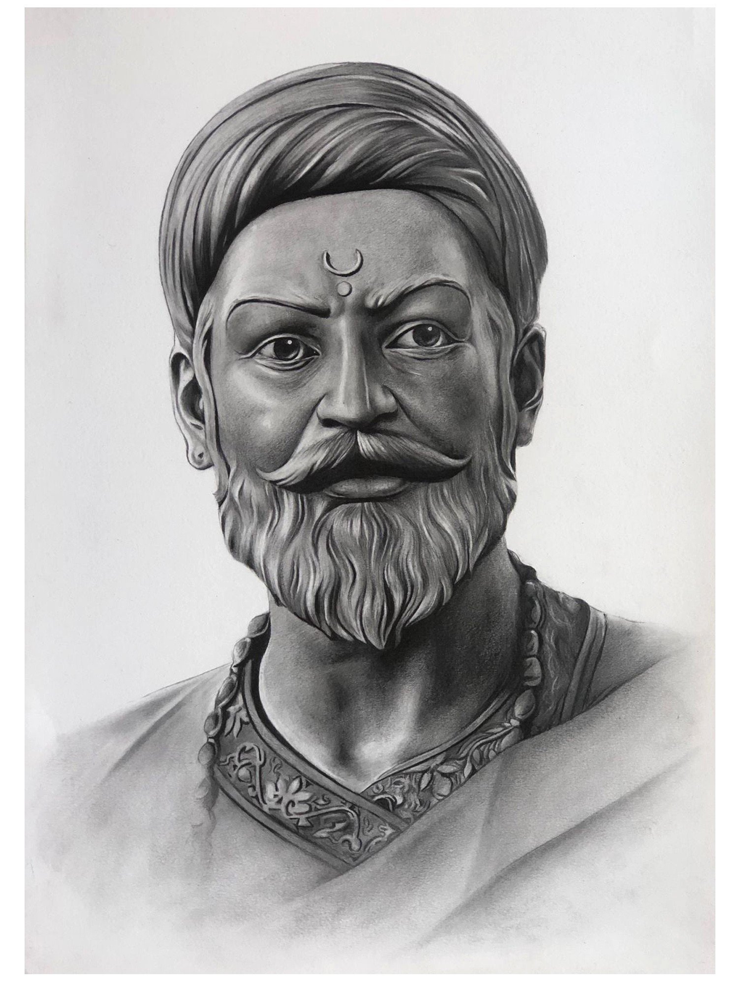 Shivaji Maharaj Pencil medium | Artist sketches, Portraiture drawing,  Landscape pencil drawings
