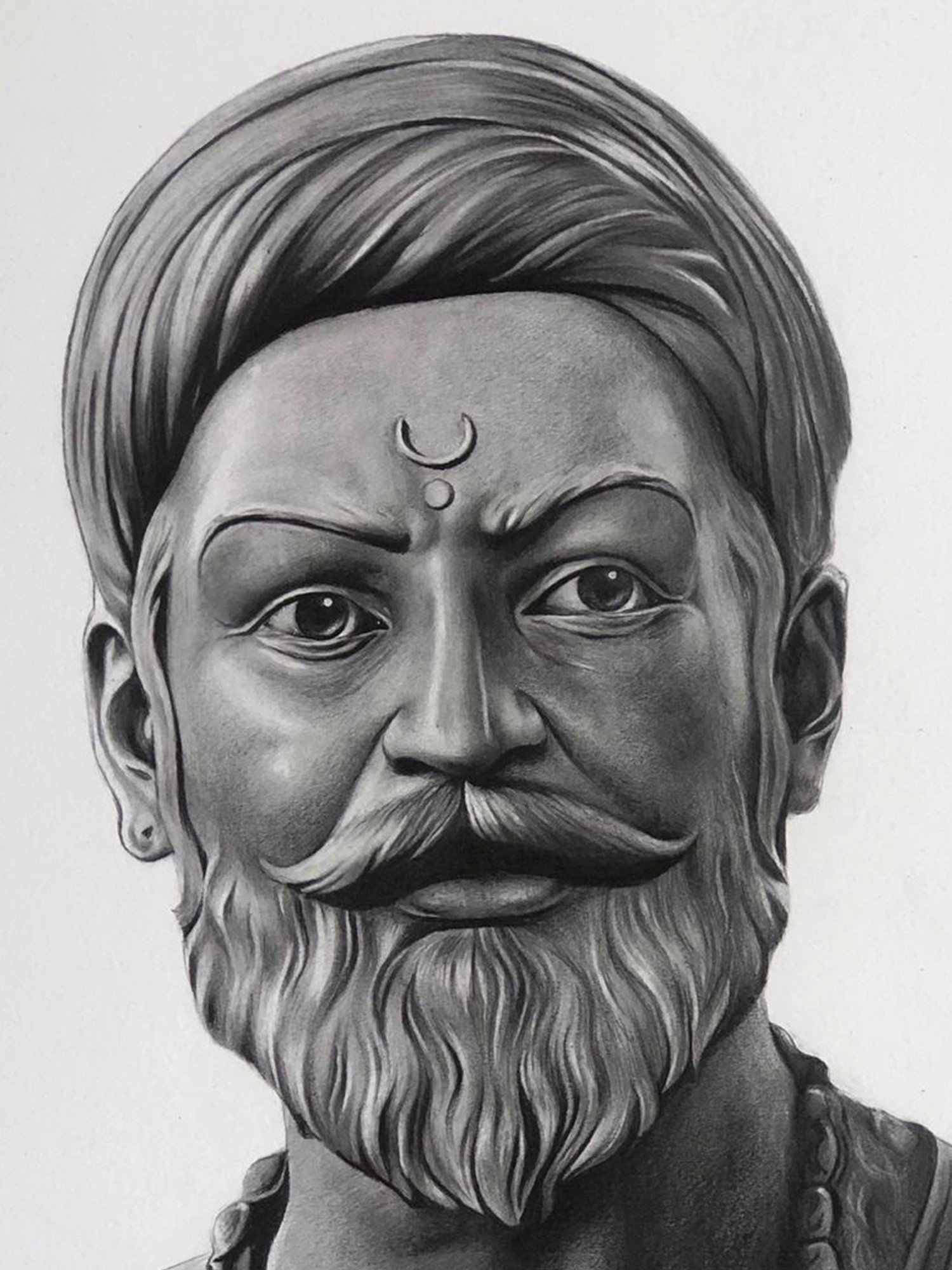 Shivaji Maharaj Painting by Dhaval Mawal-saigonsouth.com.vn