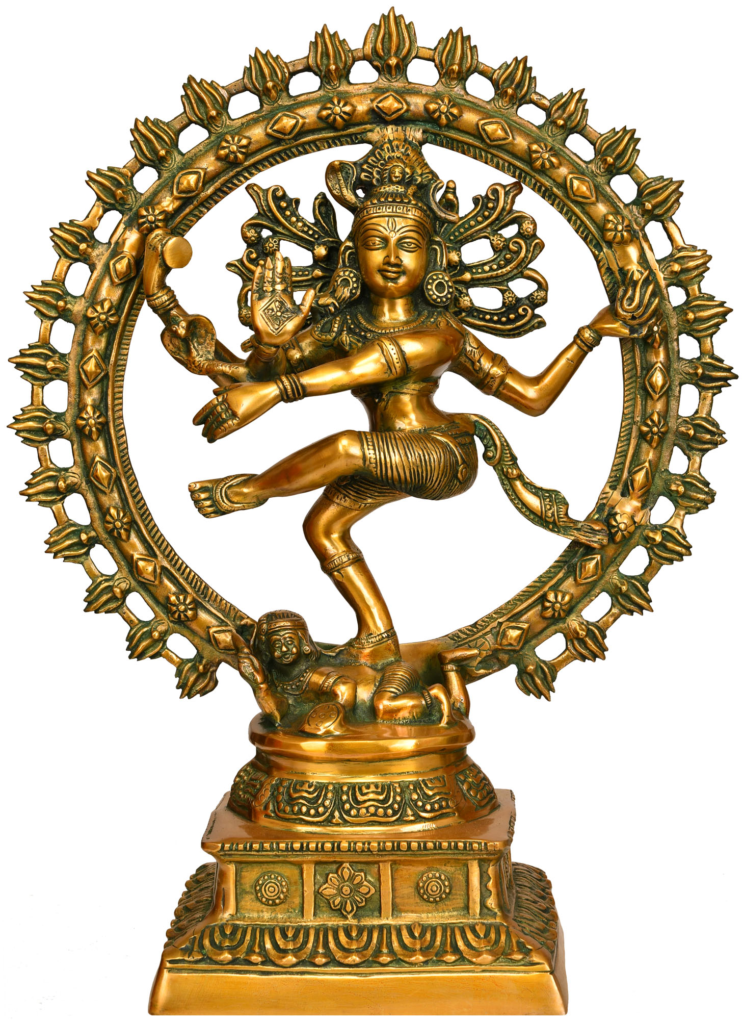 Lord Shiva As Nataraja Handmade Brass Statue Made In India Exotic India Art