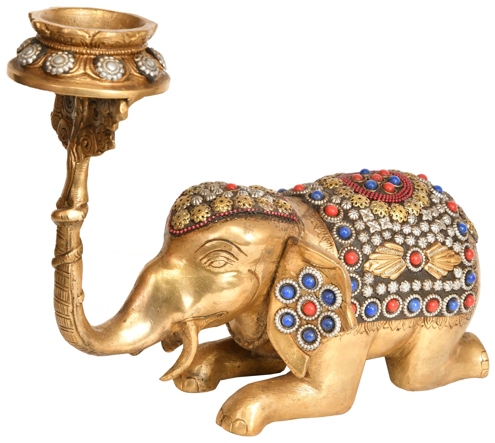 Elephant Candle Stand | Exotic India Art