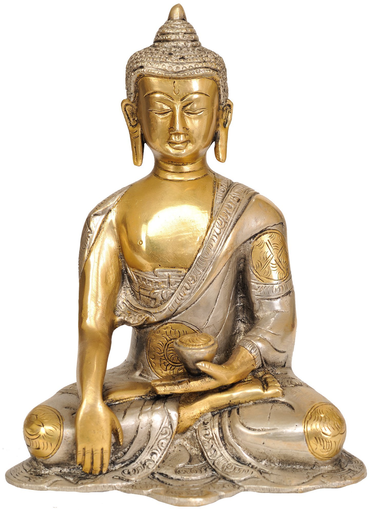 Lord Buddha Seated in Earth Witness Gesture