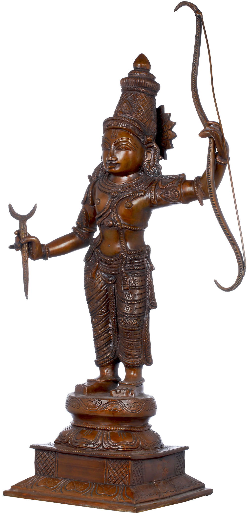 23 Lord Rama In Brass, Handmade, Made In India