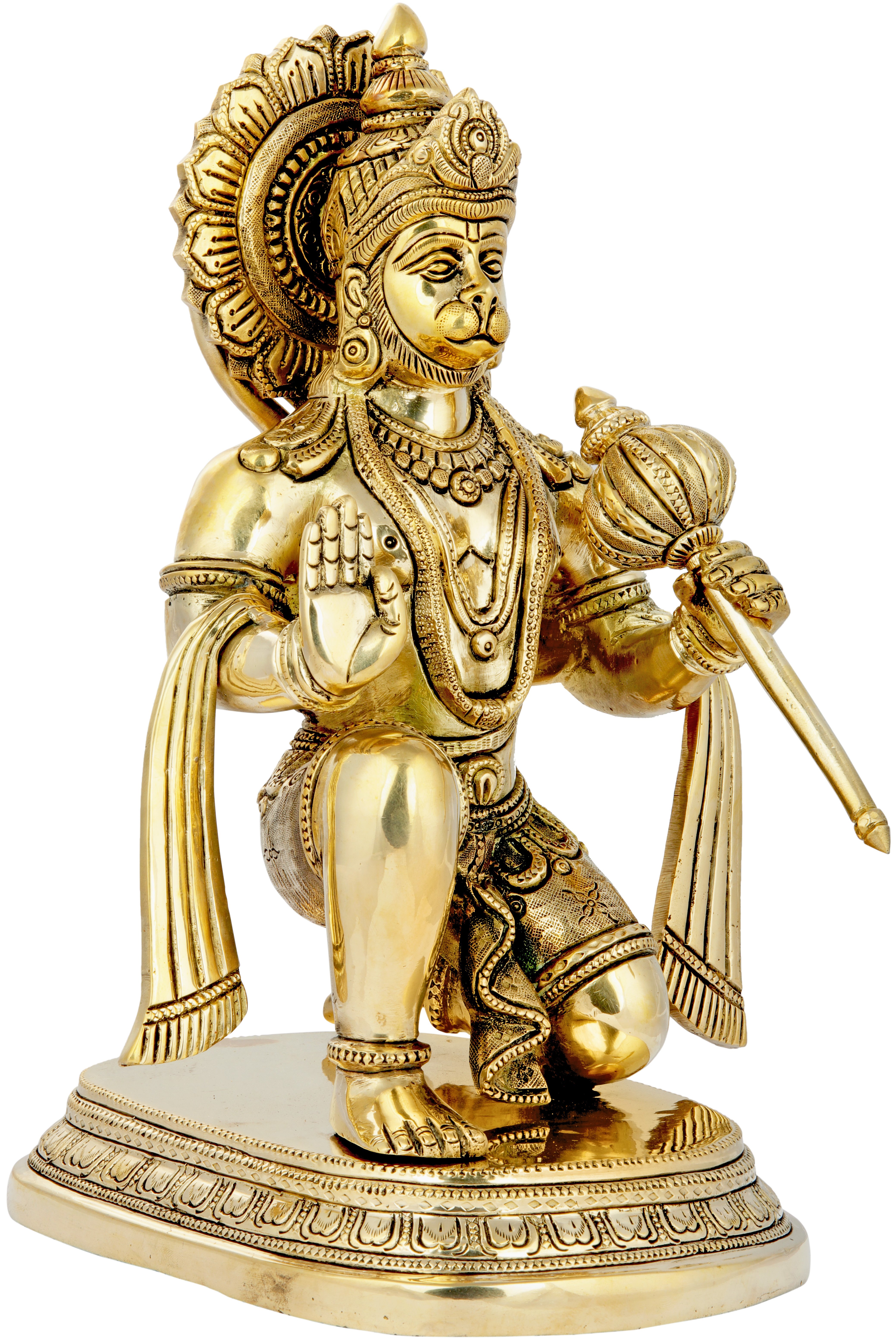 Exotic India Hanuman Brass Statue