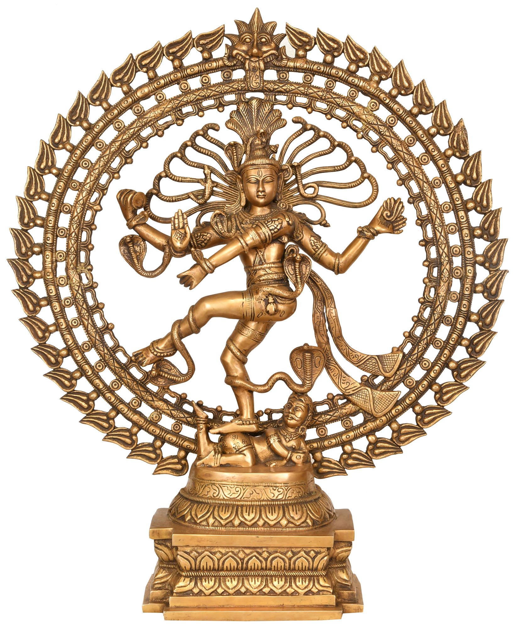 Nataraja in a Stylized Ring of Flames