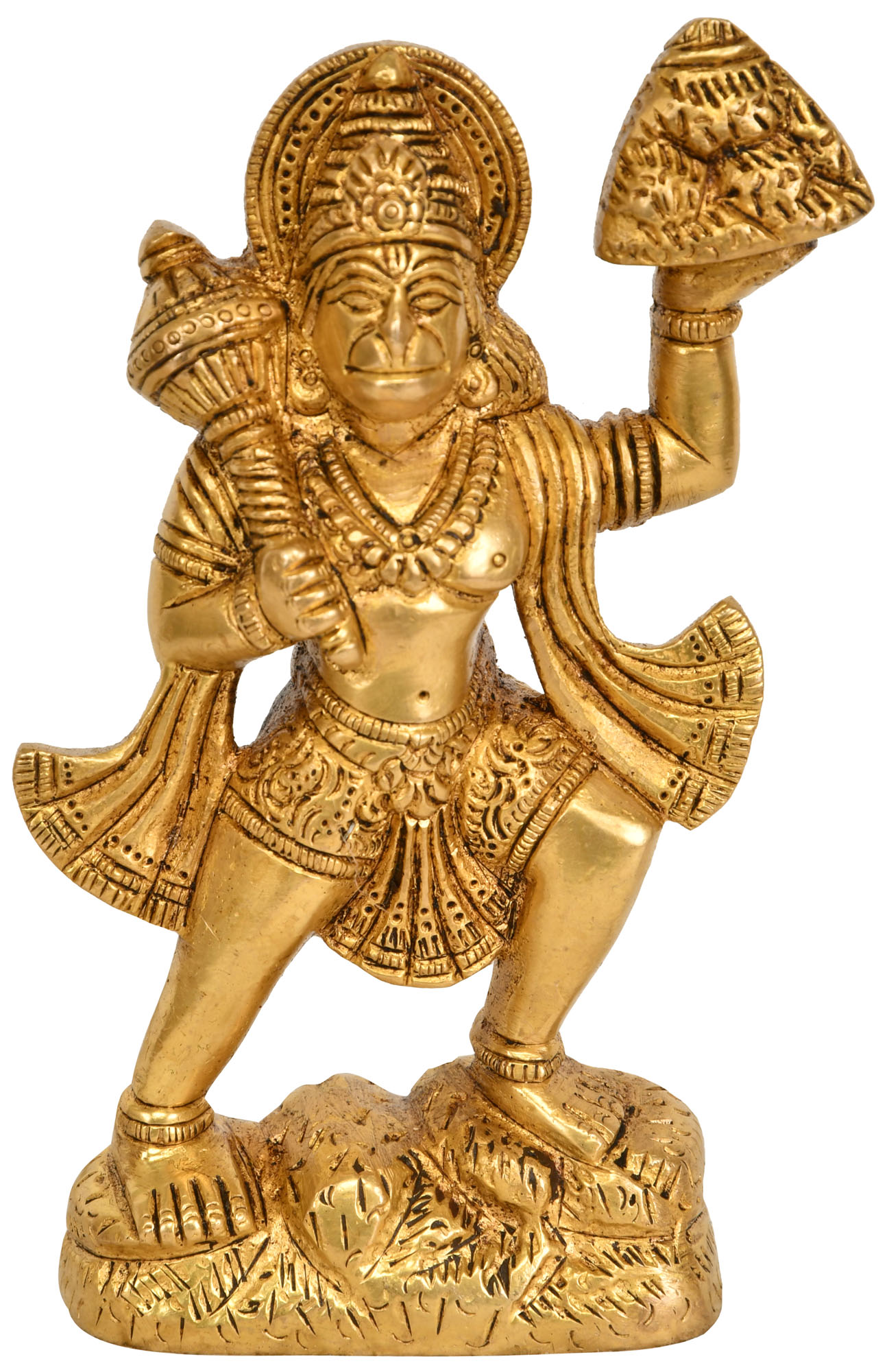 Exotic India Hanuman Brass Statue