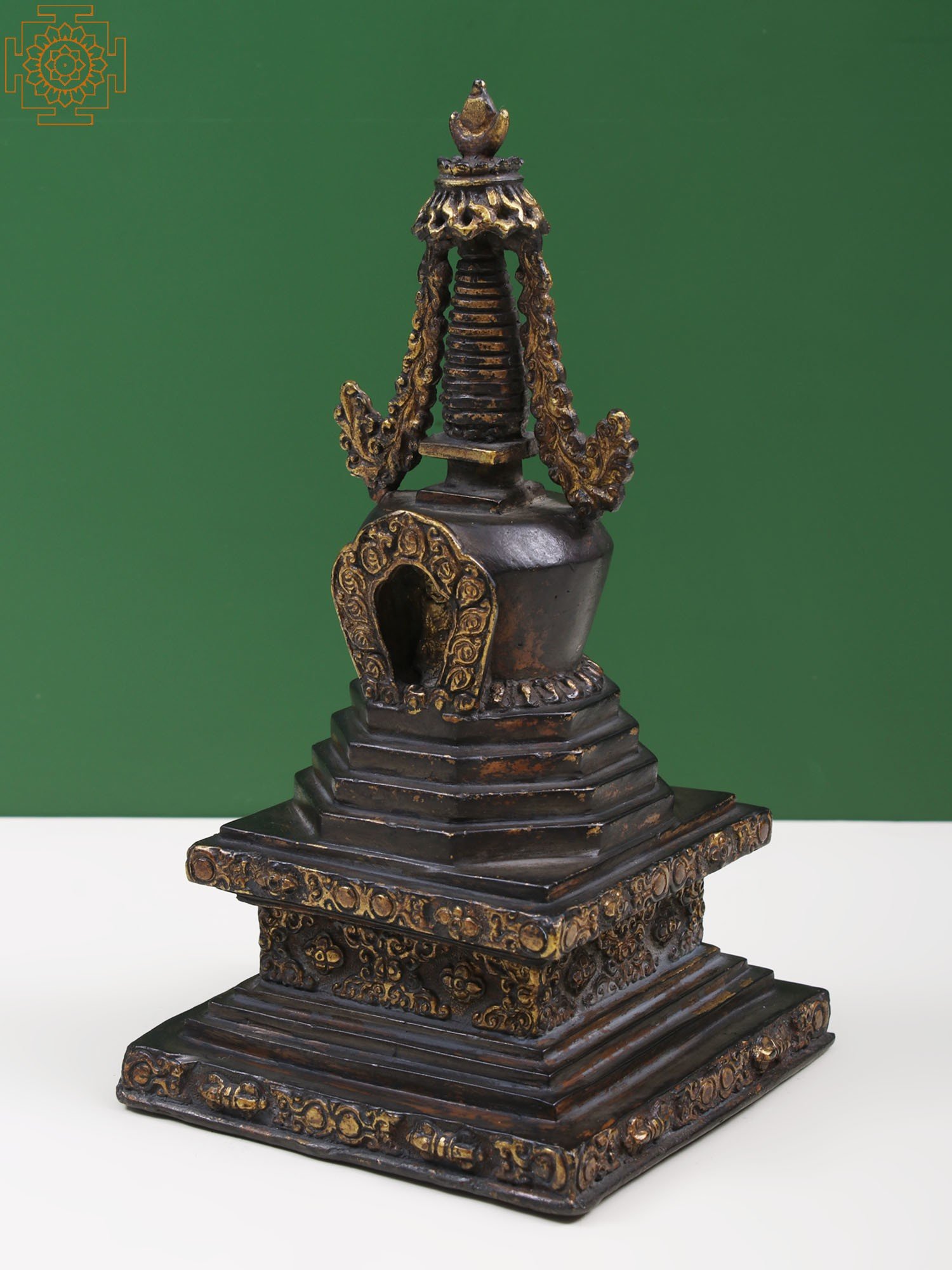 Details about   13.2" Tibet Tibetan Buddhism Pure copper Handmade Wan Stupa Statue 
