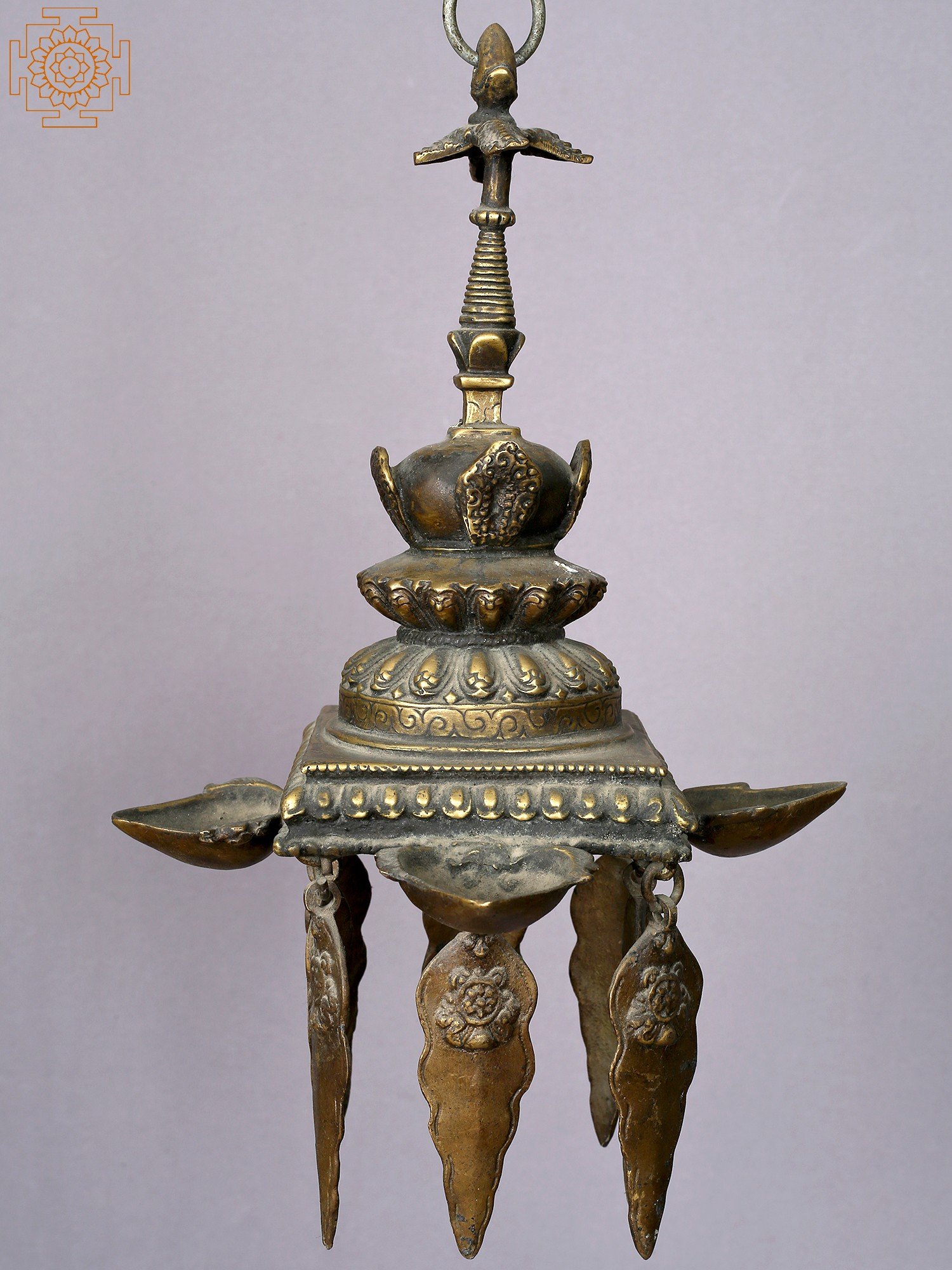 Small Indian Ceremonial Brass Oil Lamp (Trade)