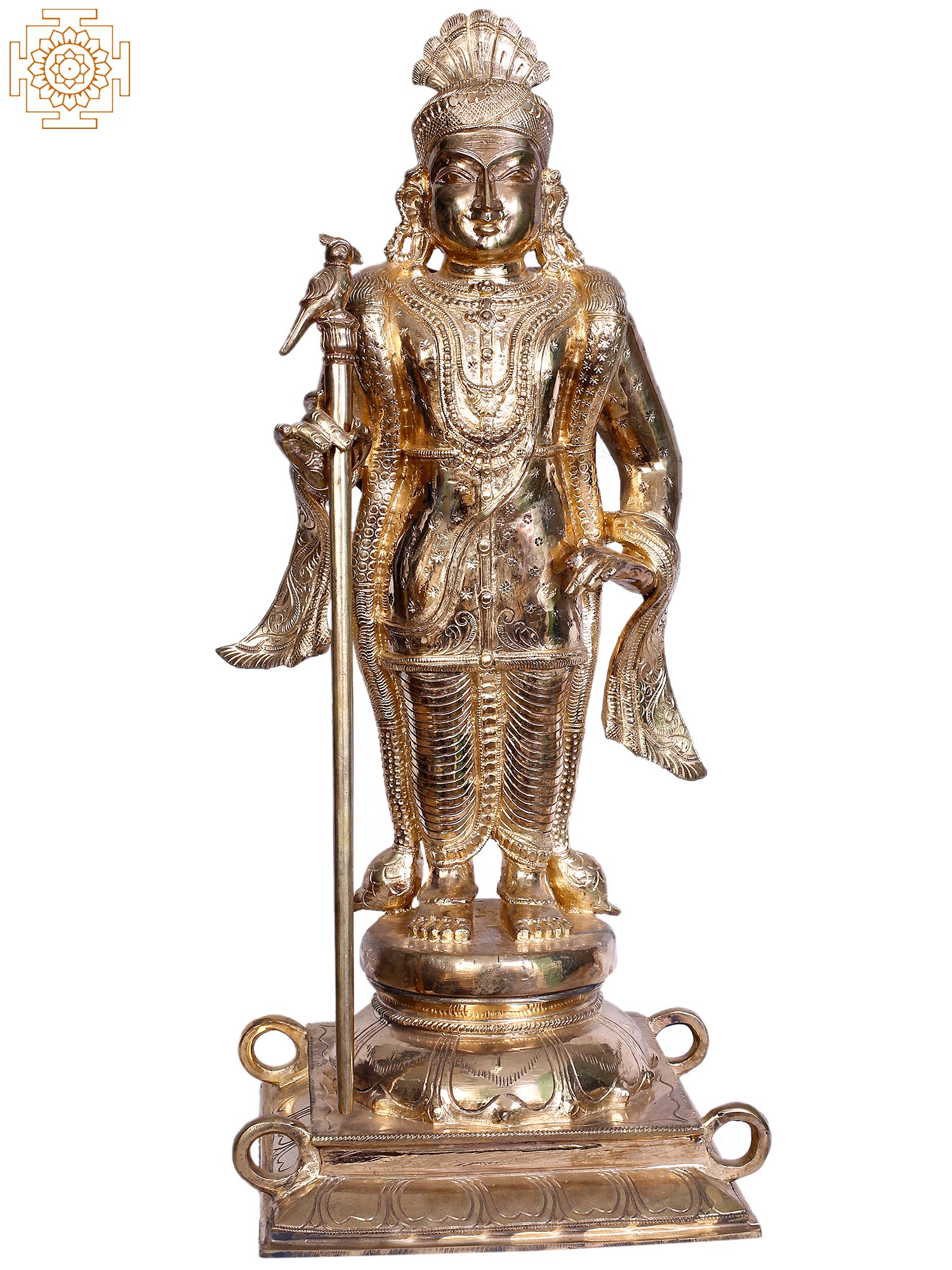 24 Bronze Standing Kartikeya Statue