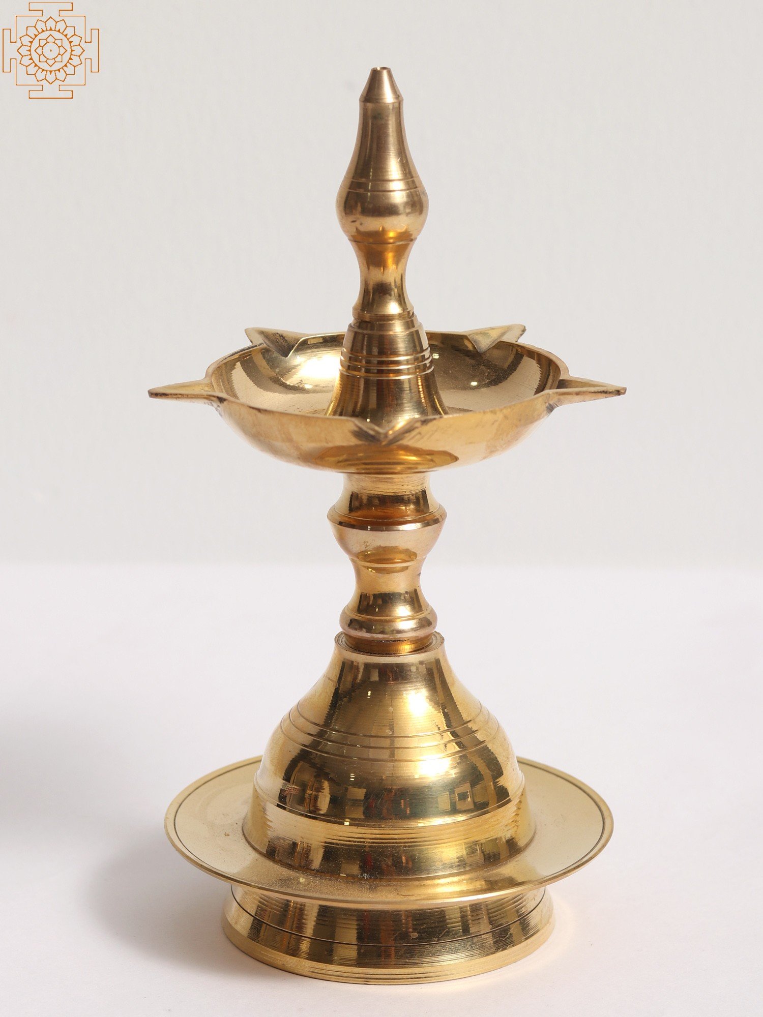 Vasthu Vilakku Small for Office and Shops / Kerala Traditional Brass Oil  Lamp 