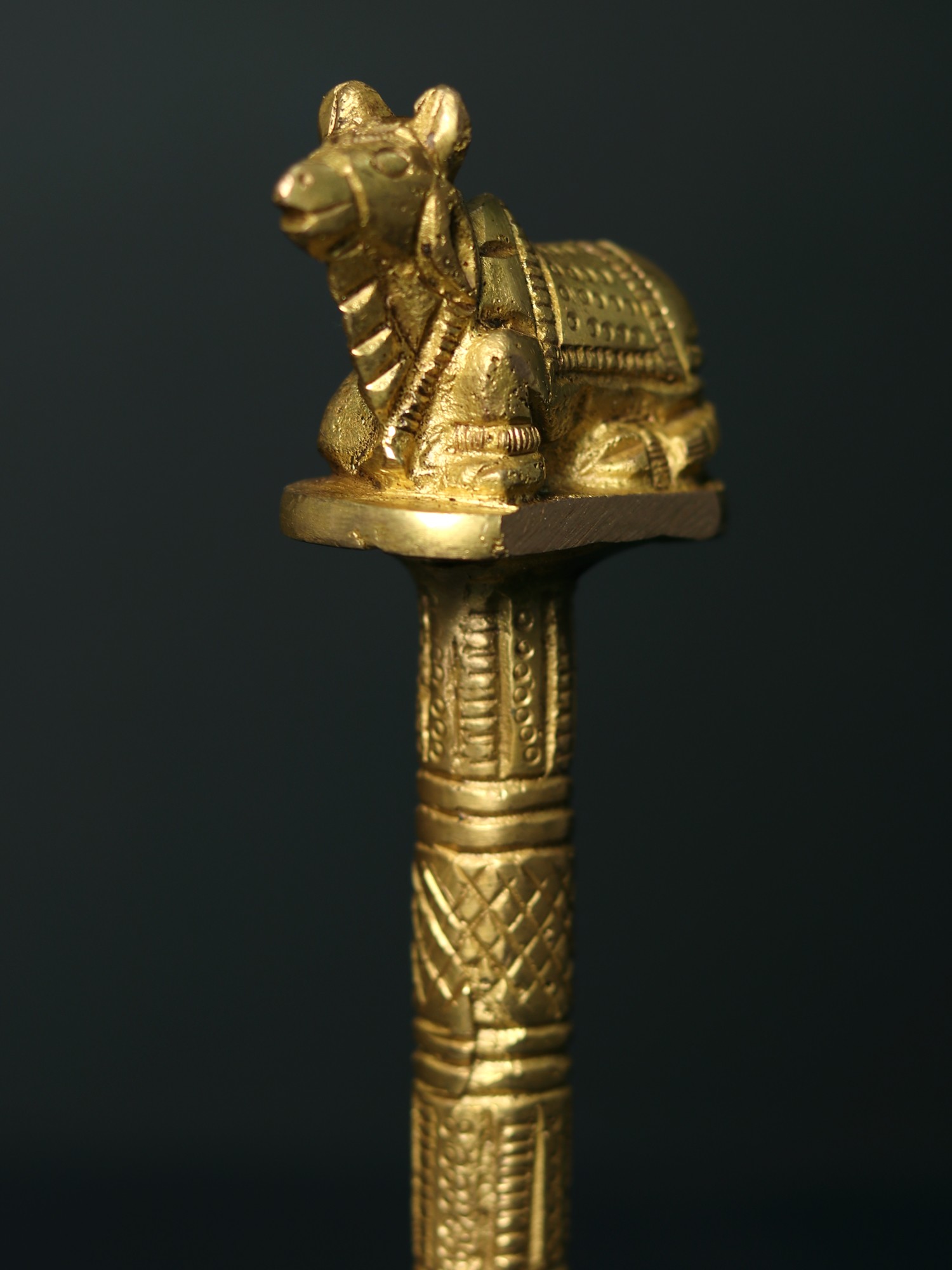 6" Brass Hindu Ritual Bell Exotic India Art