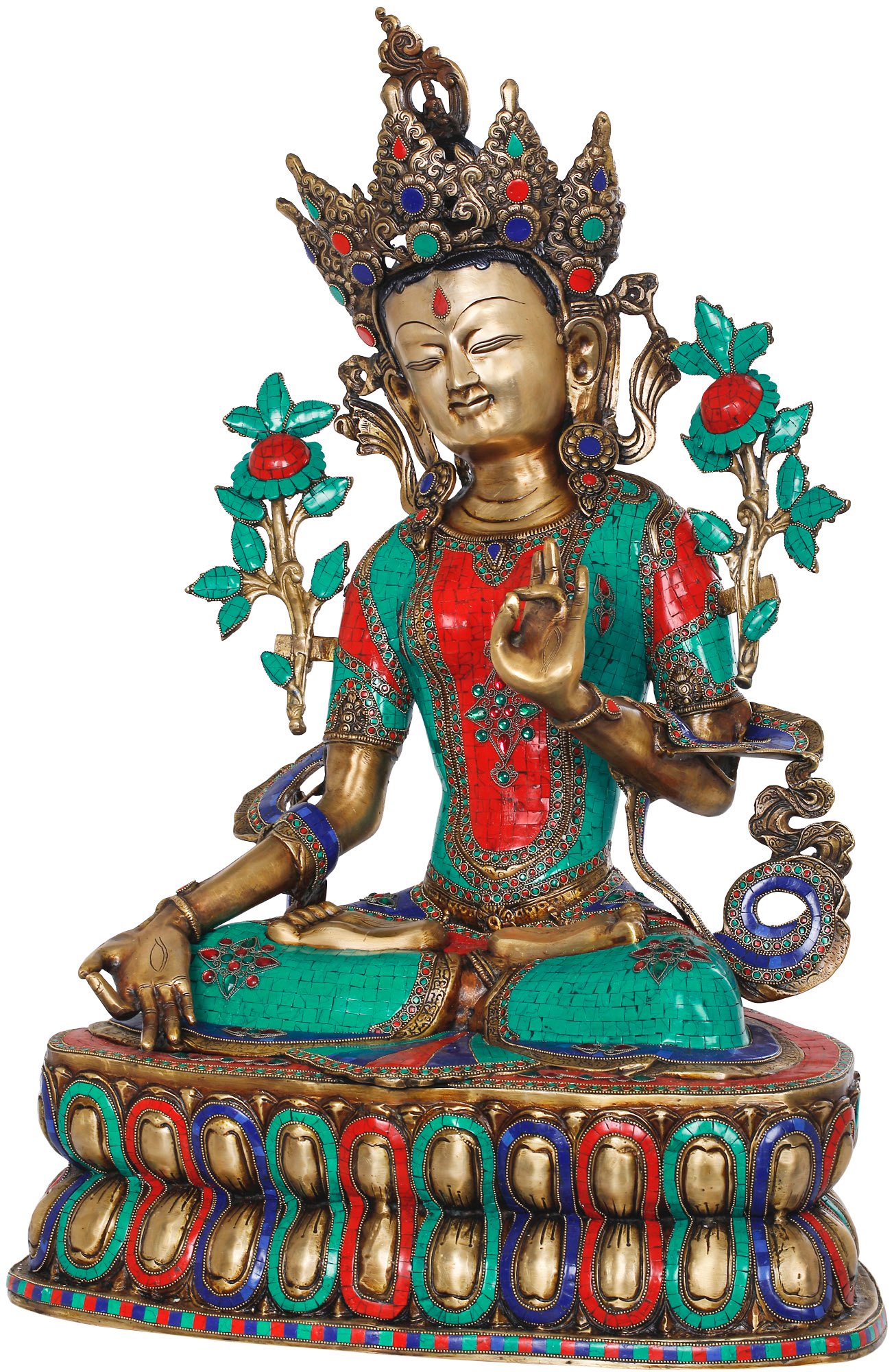 White Tara, The Supreme Female Deity In Tibetan Buddhism (Large Size)