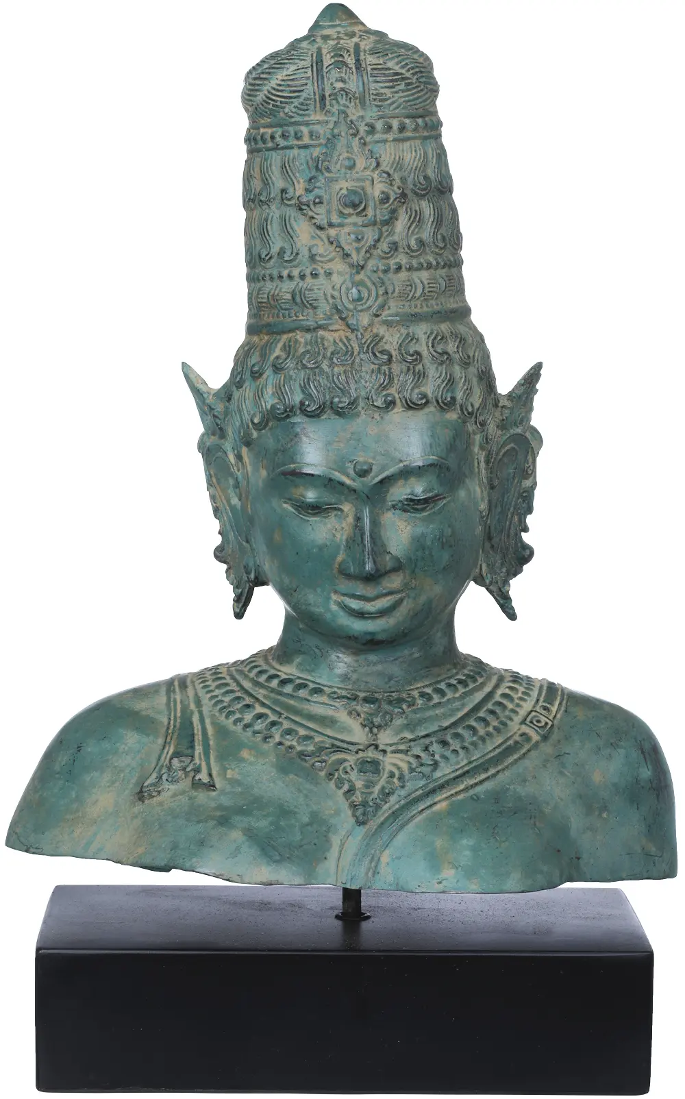 Goddess Parvati Bust Brass Statue Individual Artist EU02 
