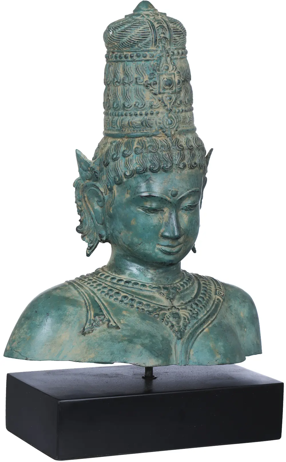 Brass Statue Individual Artist EU02 Goddess Parvati Bust 