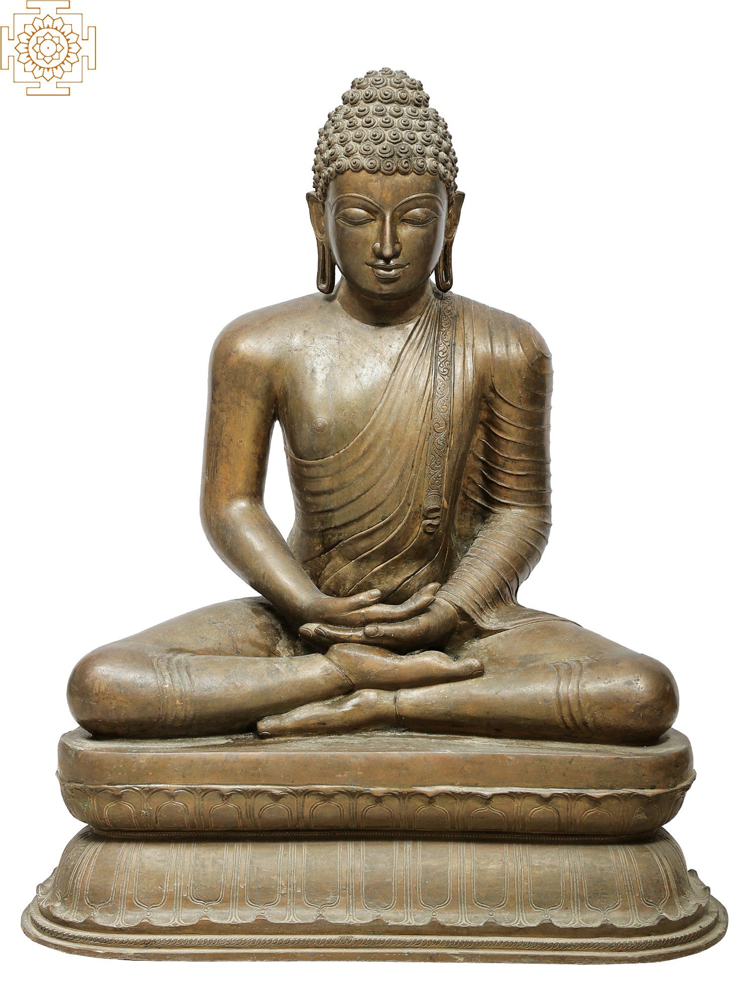 Mini statuette de Bouddha Dhyāna en bronze 5,50cm 