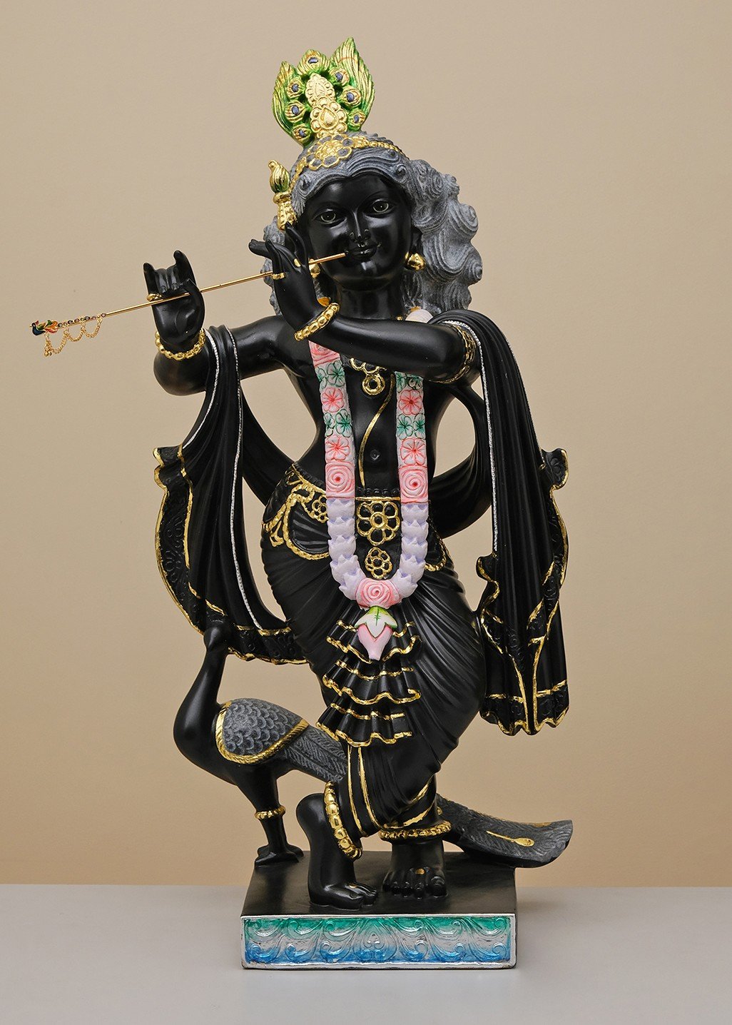 Jaga-Mohan” Krishna as the Enchanter of the Universe, Large Black ...