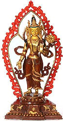 Padmapani Avalokiteshvara with Wisdomfire Aureole