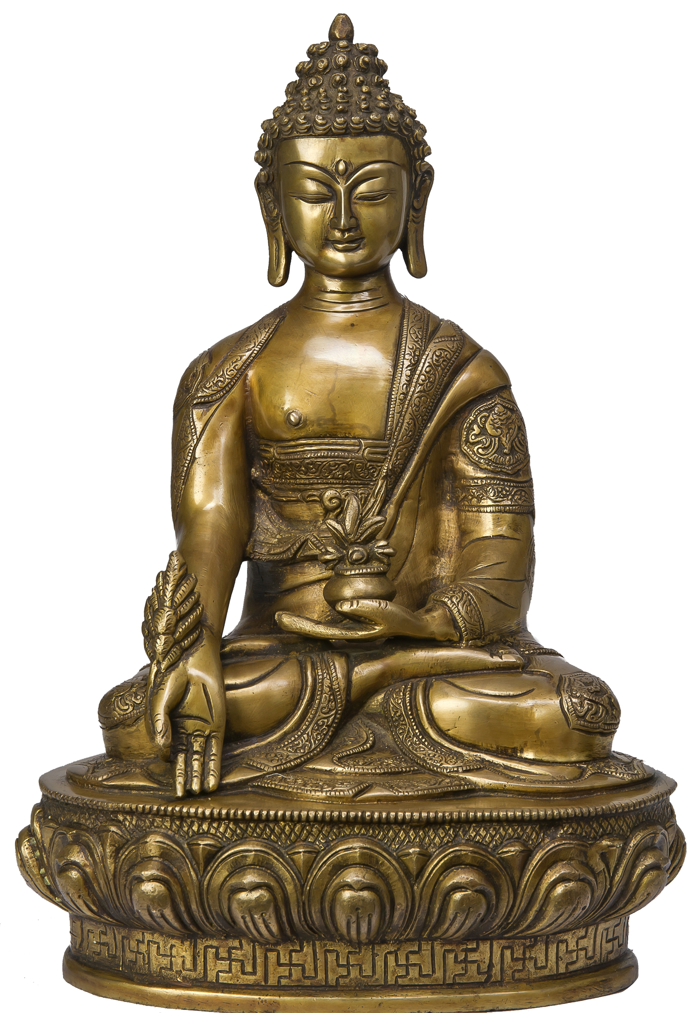 Tibetan Buddhist God Medicine Buddha Symbolically Decorated with the ...