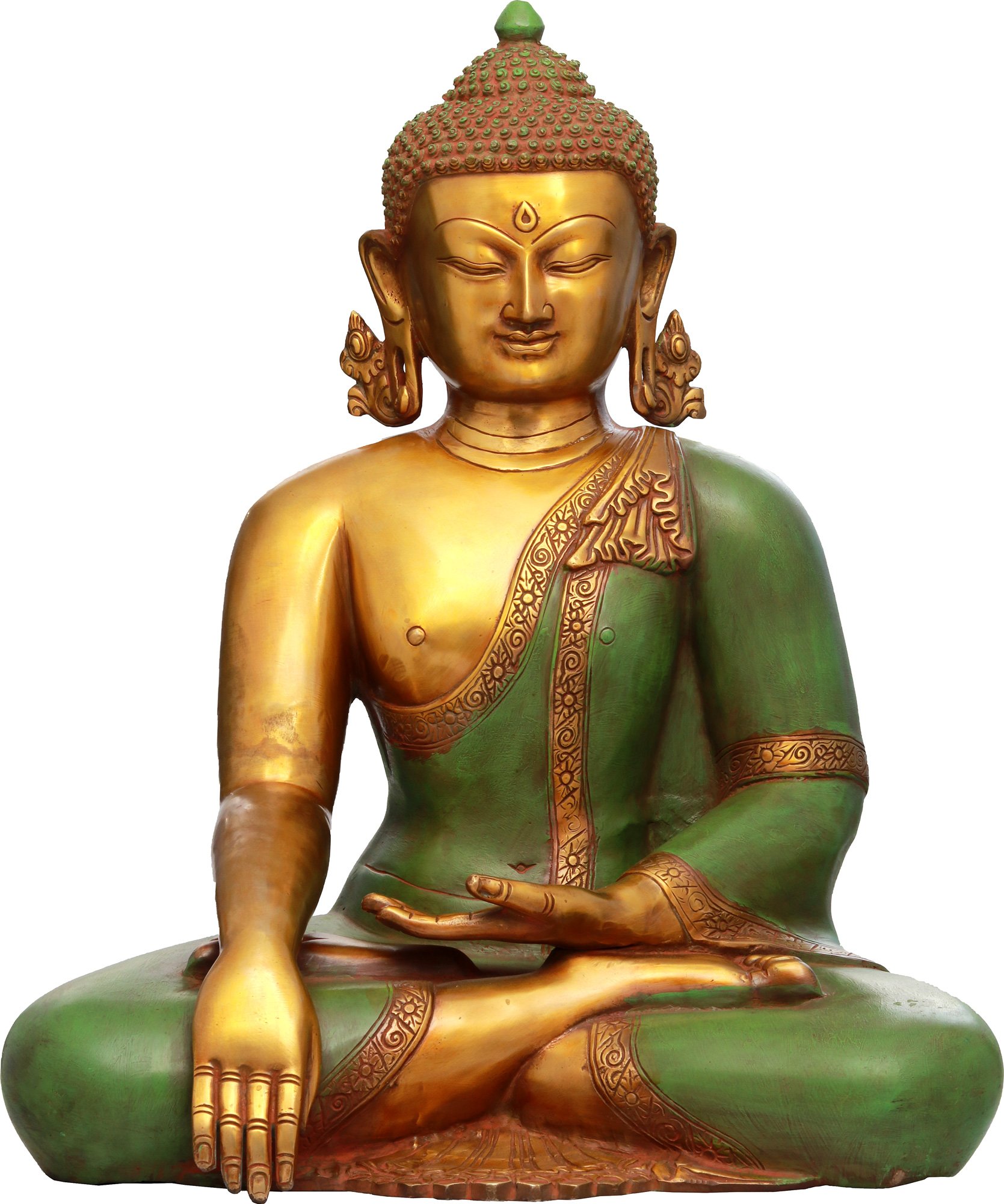 Lord Buddha in Bhumisparsha Mudra (Earth Touching Gesture)
