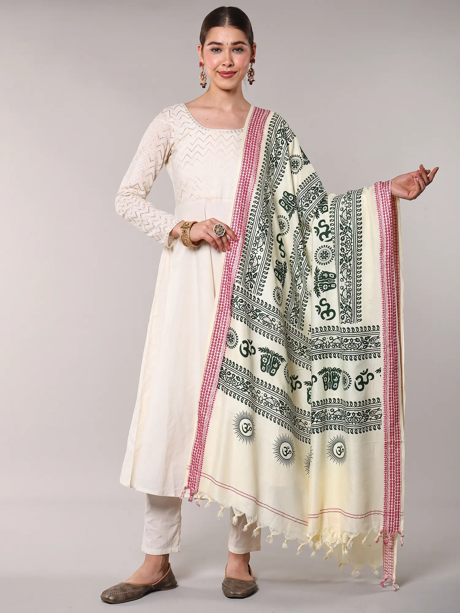 Printed Om Namah Shivai Prayer Shawl