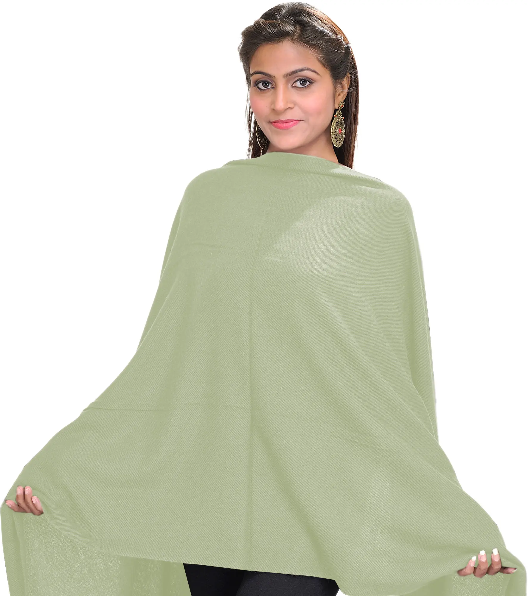 Plain Cashmere Stole from Nepal