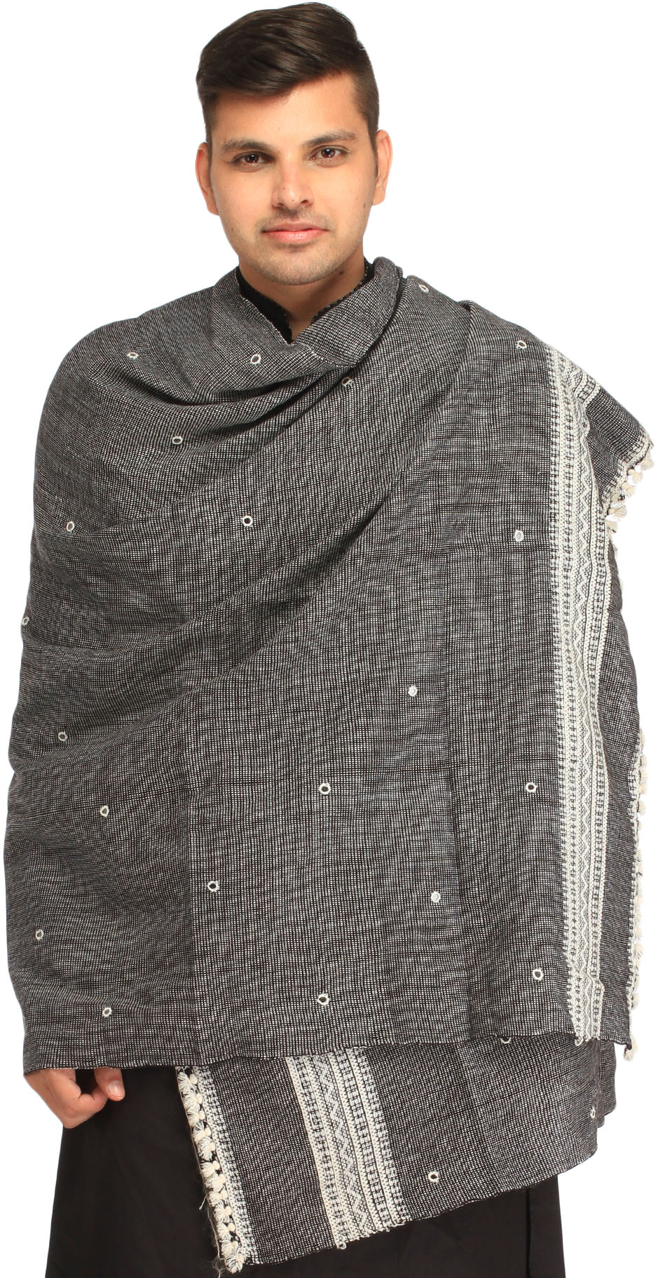 mens fur shawl