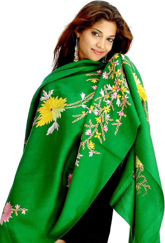 aari work shawl
