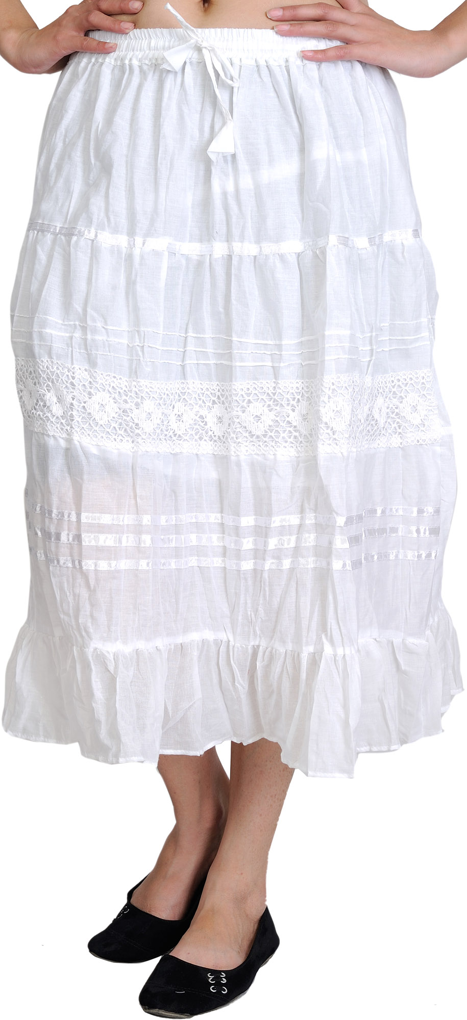 Chiara Ferragni Outlet: skirt for girl - White | Chiara Ferragni skirt  51A7021250 online at GIGLIO.COM
