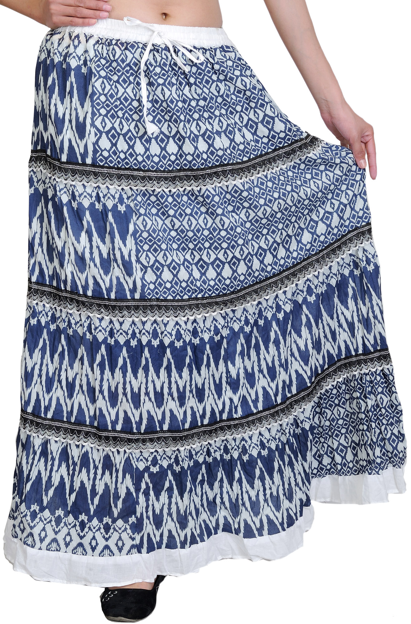Get Indigo Side Slit Skirt at ₹ 799 | LBB Shop