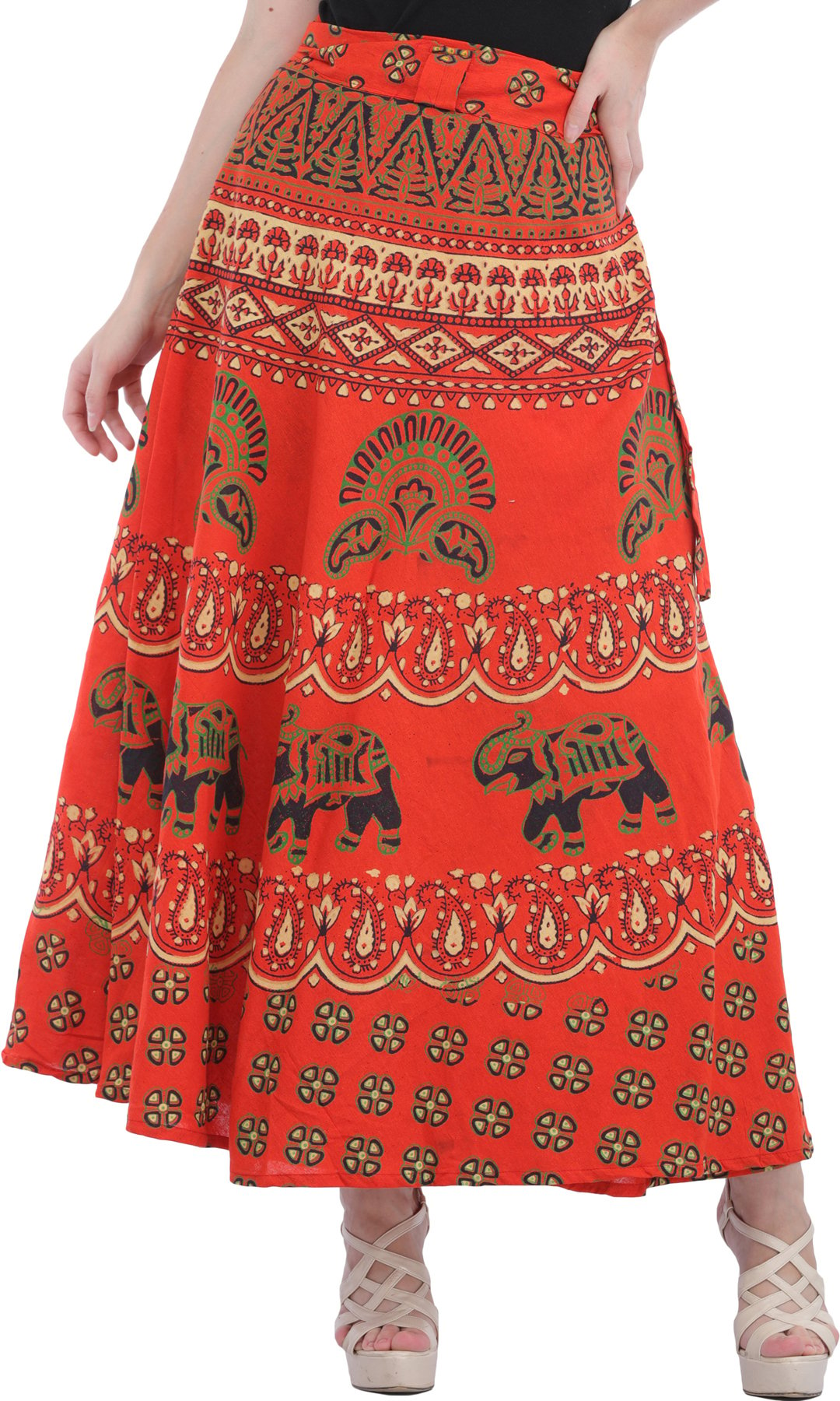 Indian Cotton WRAP Around Skirts for Women Girls India | Ubuy