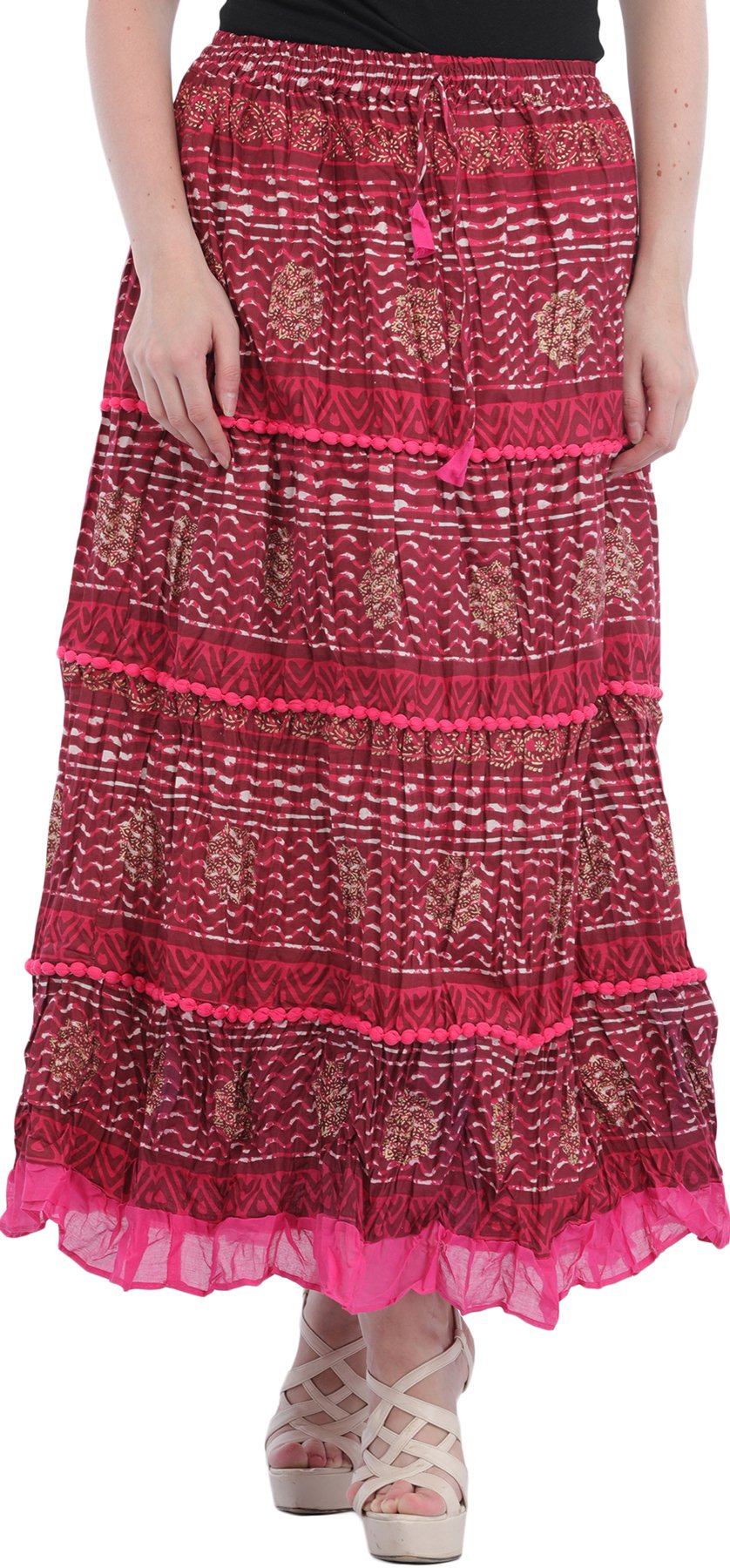 Buy Aweinspiring WSR377 Nandini Handblock Cotton Dress Online  Kessa