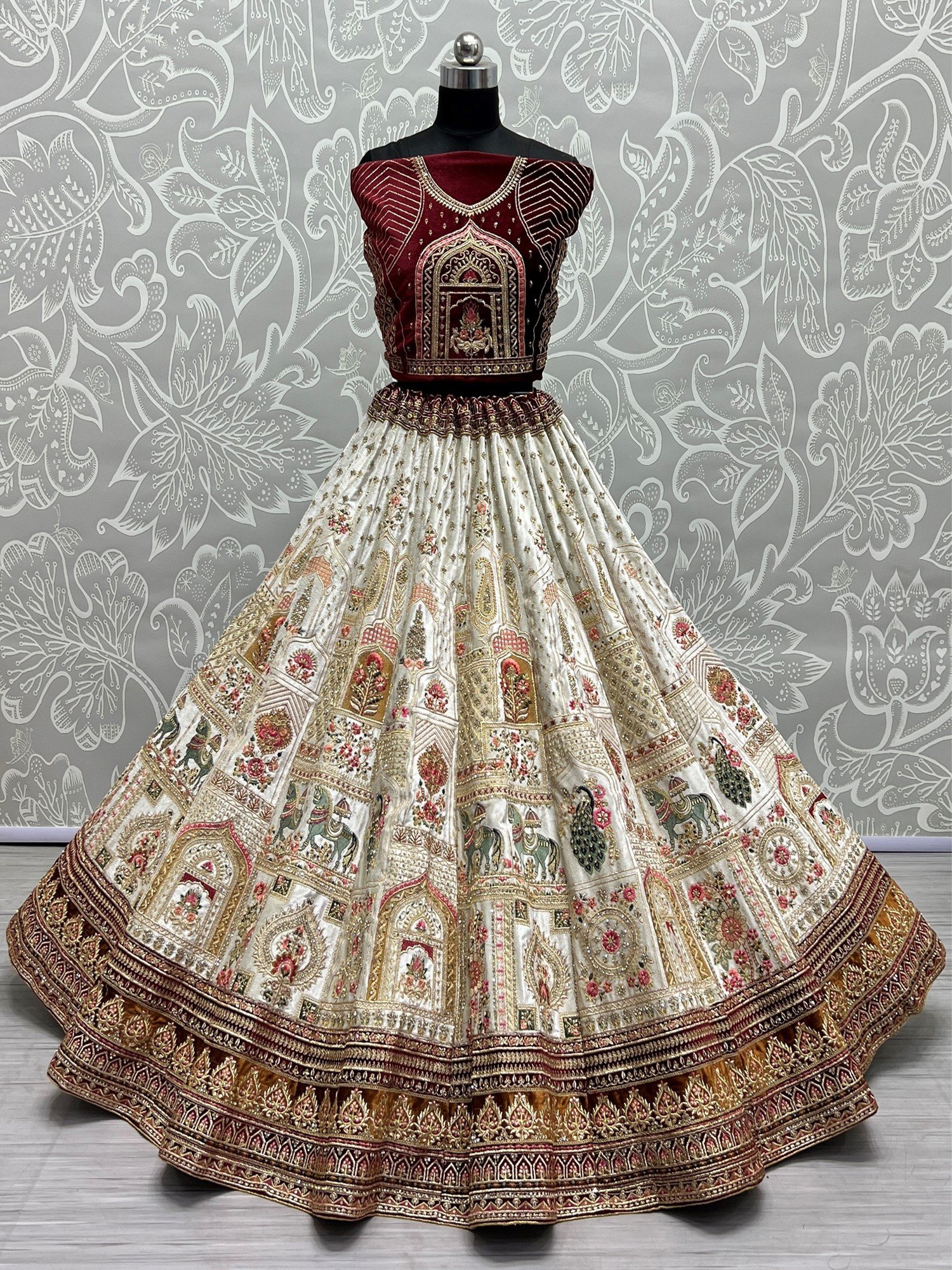 Black Kundan Lehenga Choli and Black Kundan Chaniya Choli Online Shopping