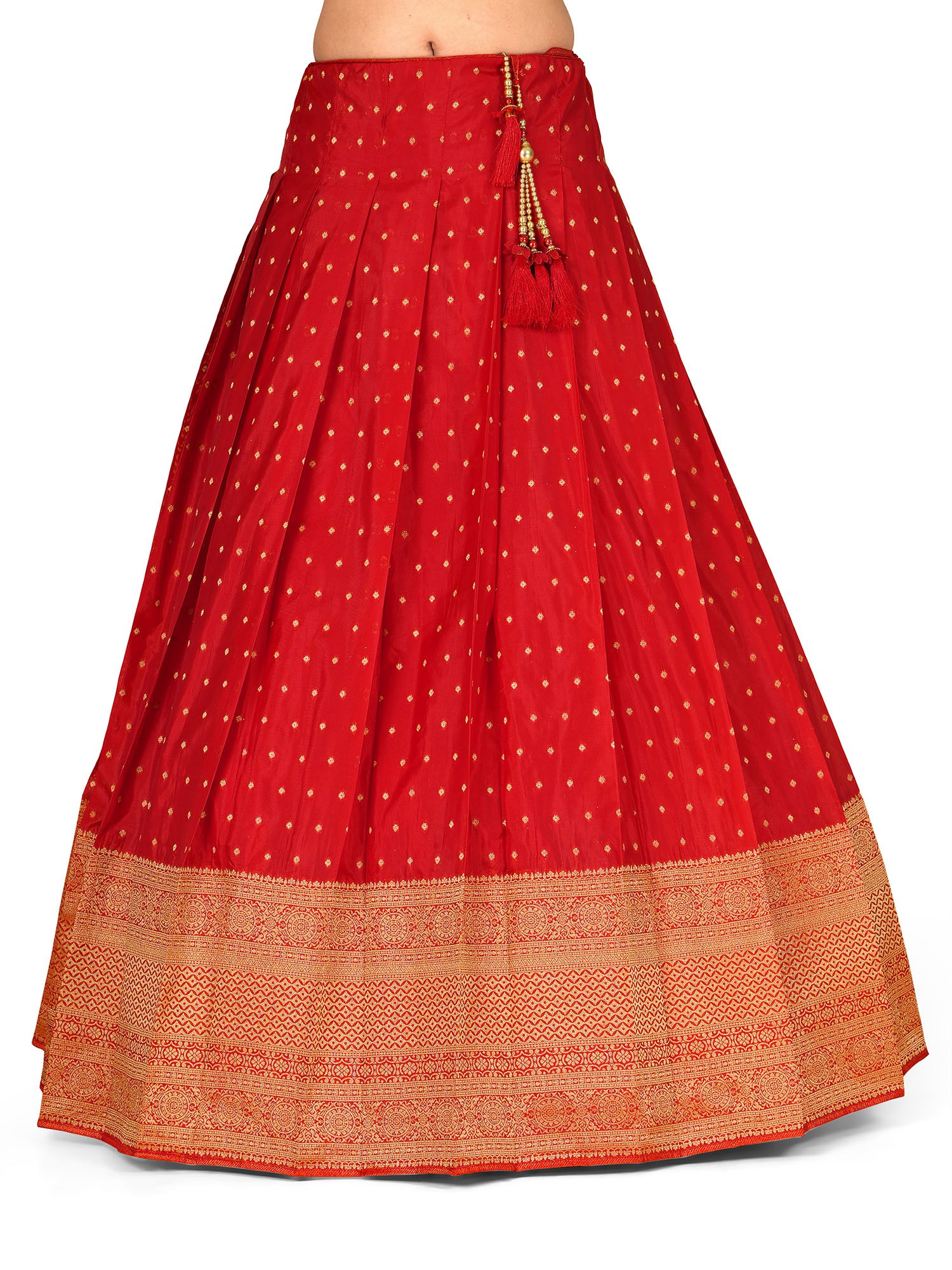 Buy Red Silk Embroidered Sequin V Neck Layered Lehenga Set For Women by  Shikha and Srishti Design Online at Aza Fashions.