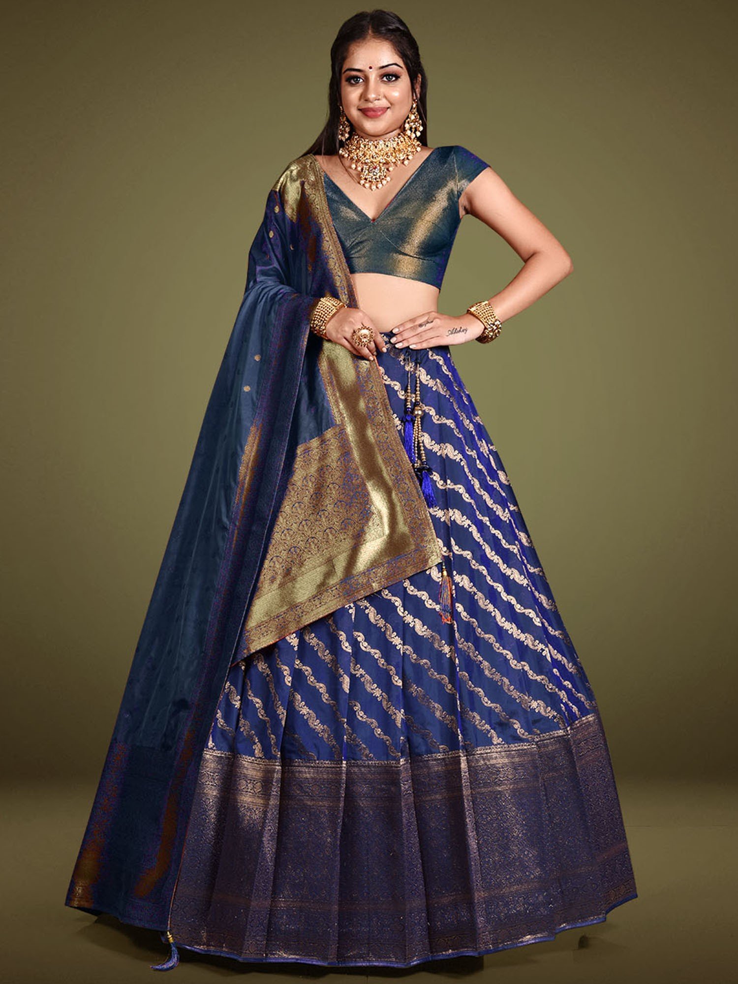 super hit lehanga materialhalf saree lehenga unstiched material you can  wear your self halfsaree lehenga collection south indian banarsi silk saree  style lehenga