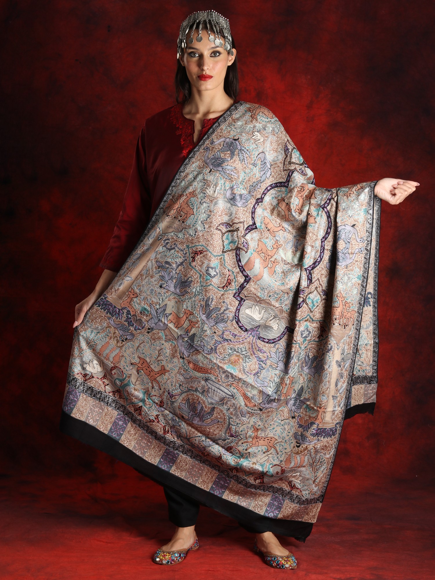 Fabric Pashmina Shawls Are Made From Which Animal Kalamkari