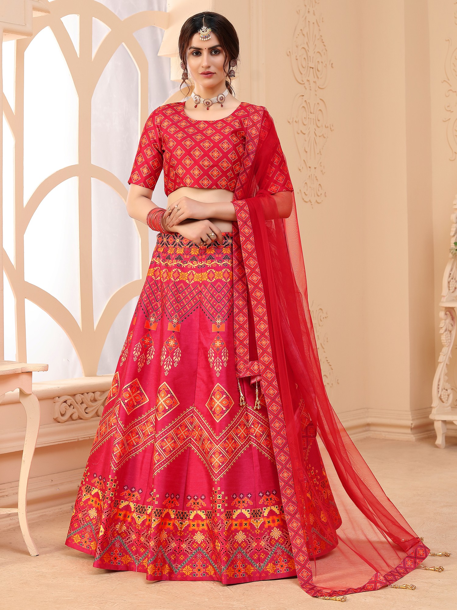Aishwarya Rai in Red Color Designer Lehenga Choli Online – Panache Haute  Couture