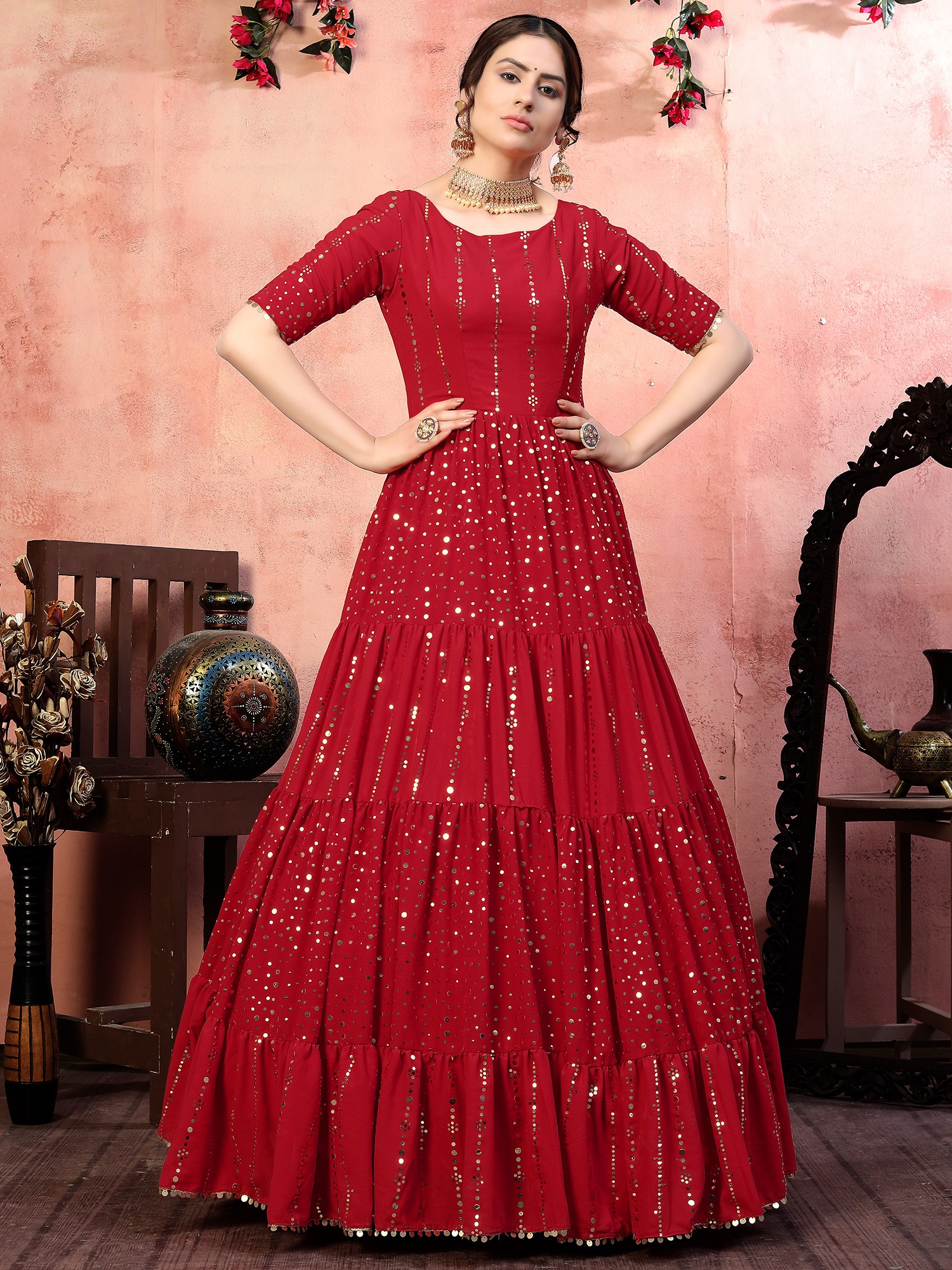 Net Fabric Fancy Embroidered Function Wear Anarkali Salwar Suit In Cyan  Color | Modest evening dress, Anarkali dress, Party wear