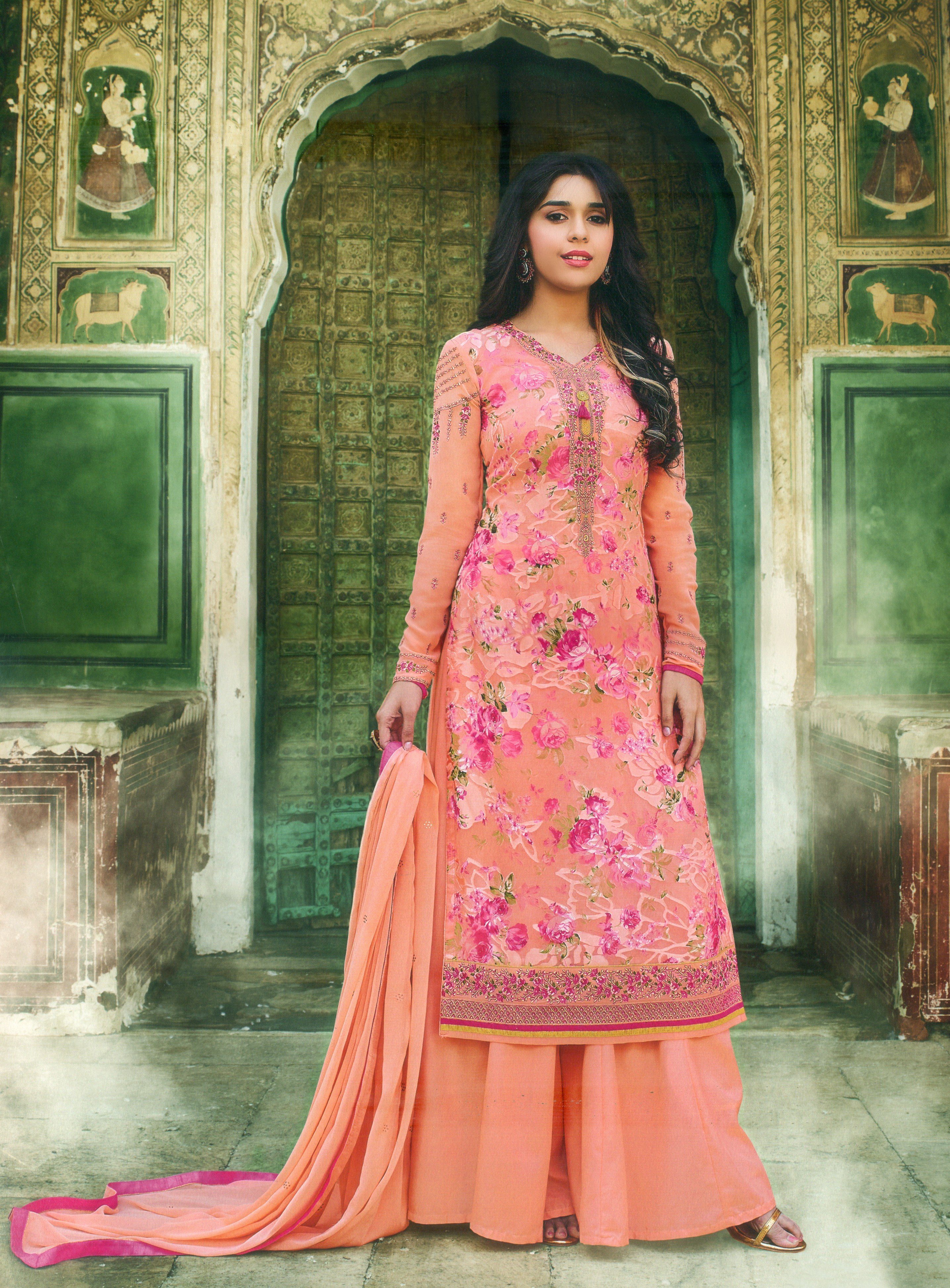 chiffon dupatta salwar suit