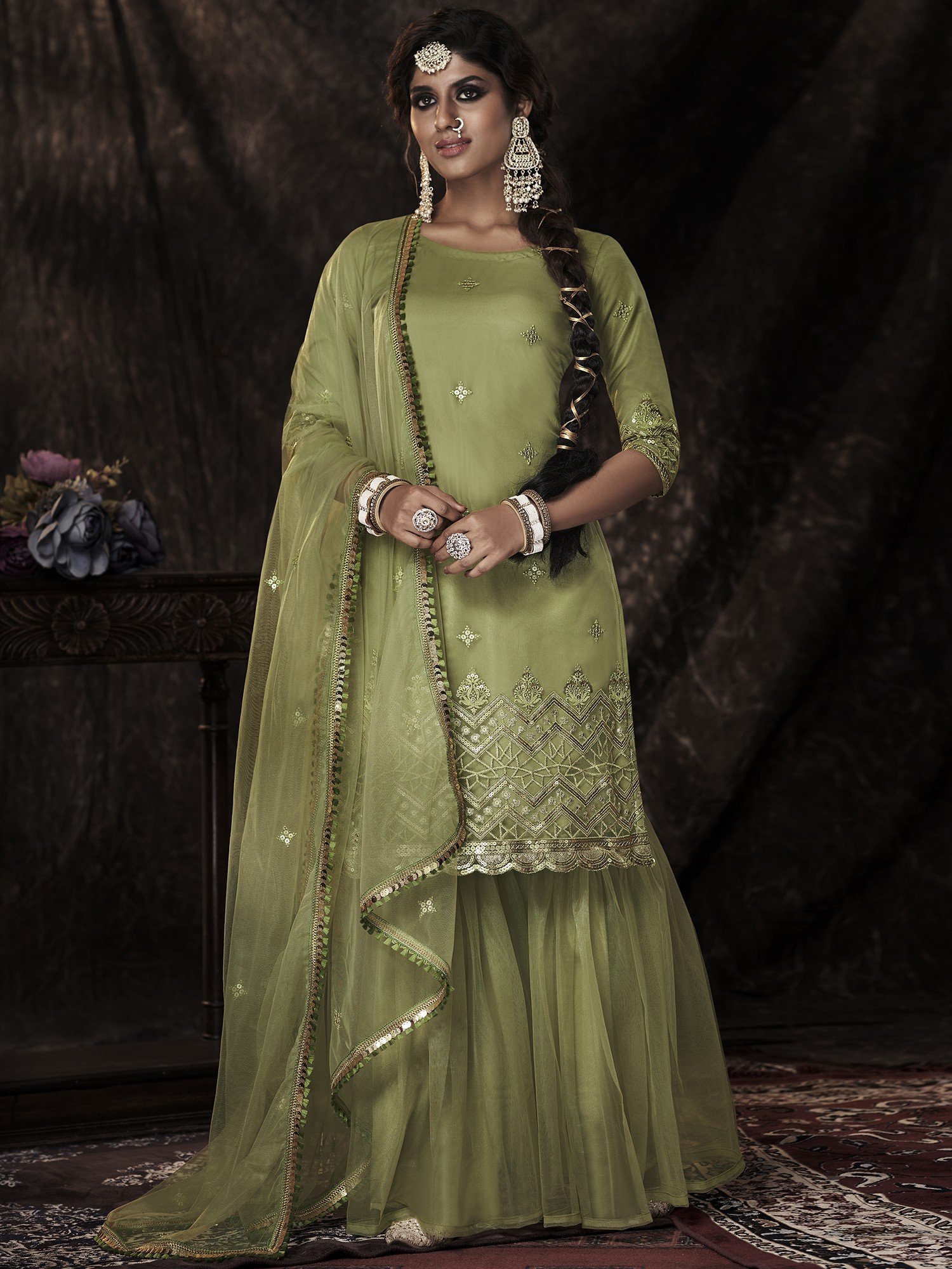 Buy Sharara Suit Pakistani Bridal |☞ Maharani Designer Boutique-nextbuild.com.vn