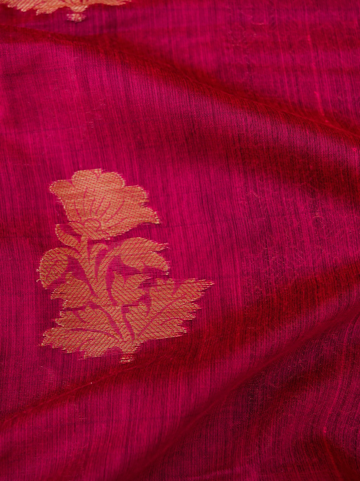 Art Silk Banarasi Saree With Brocaded Anemone Motif Exotic India Art