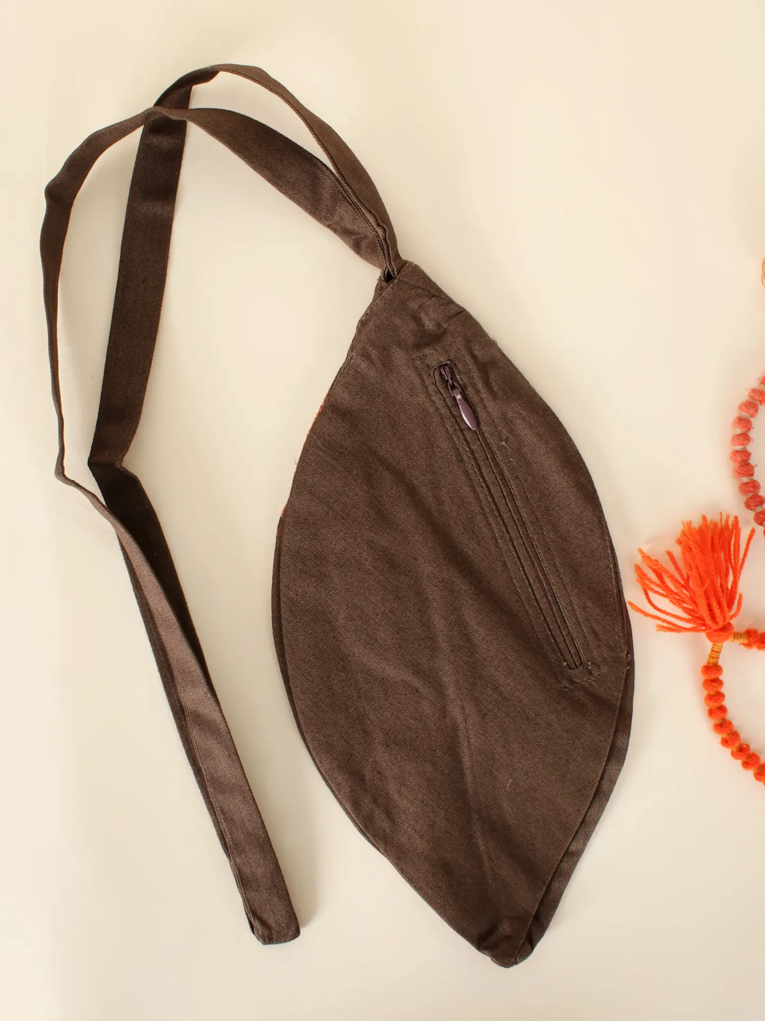 Srila Prabhupada Polycotton Printed Gaumukhi Japa Mala Bag for Mantra Jaap, alternate view