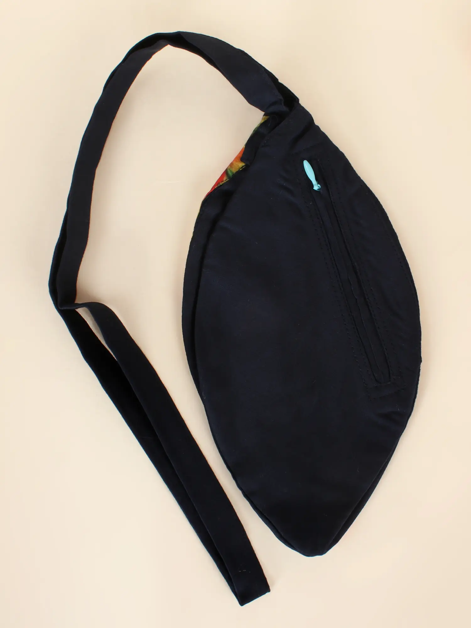 Krishna Polycotton Printed Gaumukhi Japa Mala Bag for Mantra Jaap, alternate view