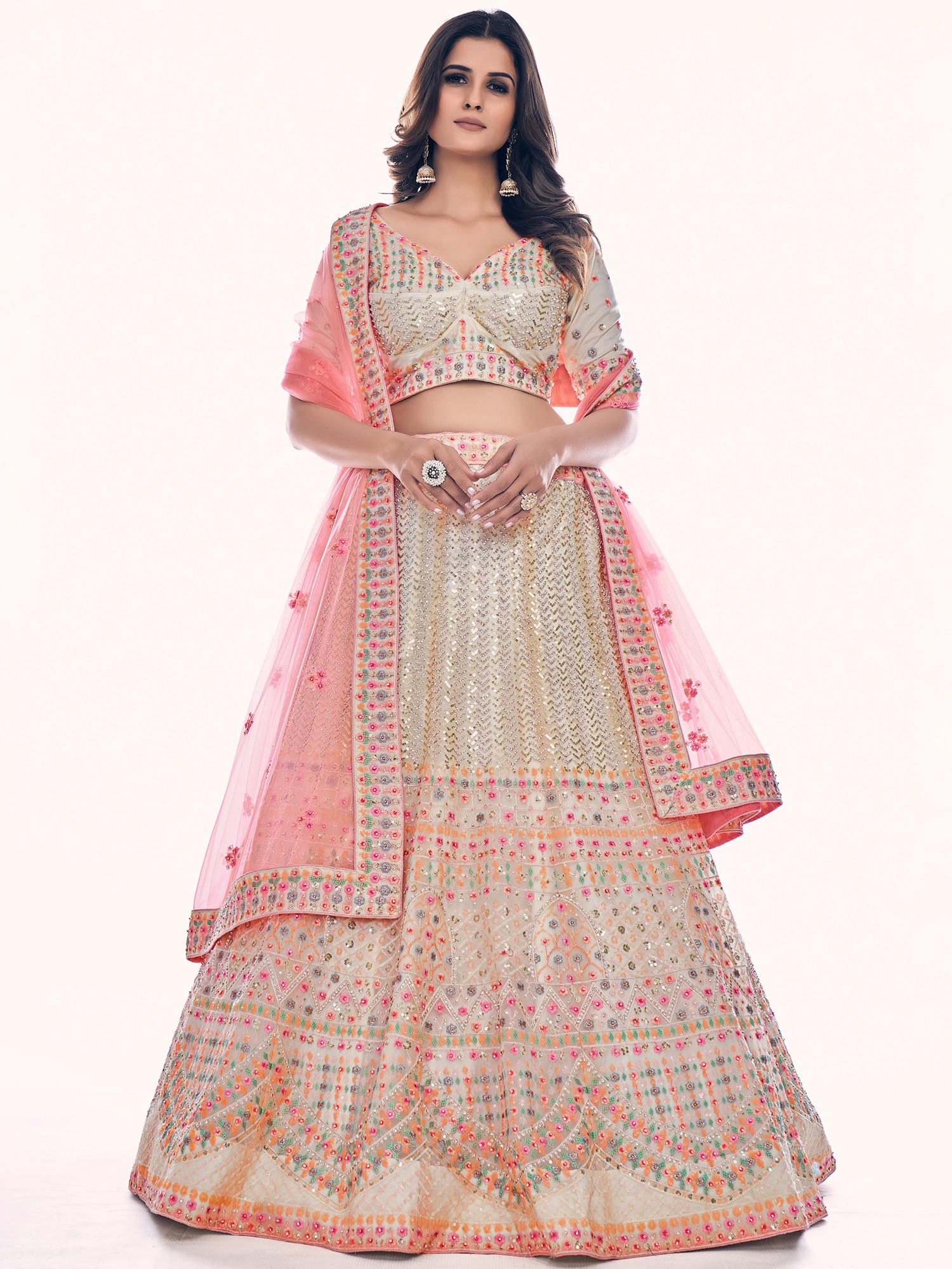 rajasthani lehenga long blouse designs gown style dulhan lancha dress |  Long blouse designs, Anarkali dress, Gowns dresses