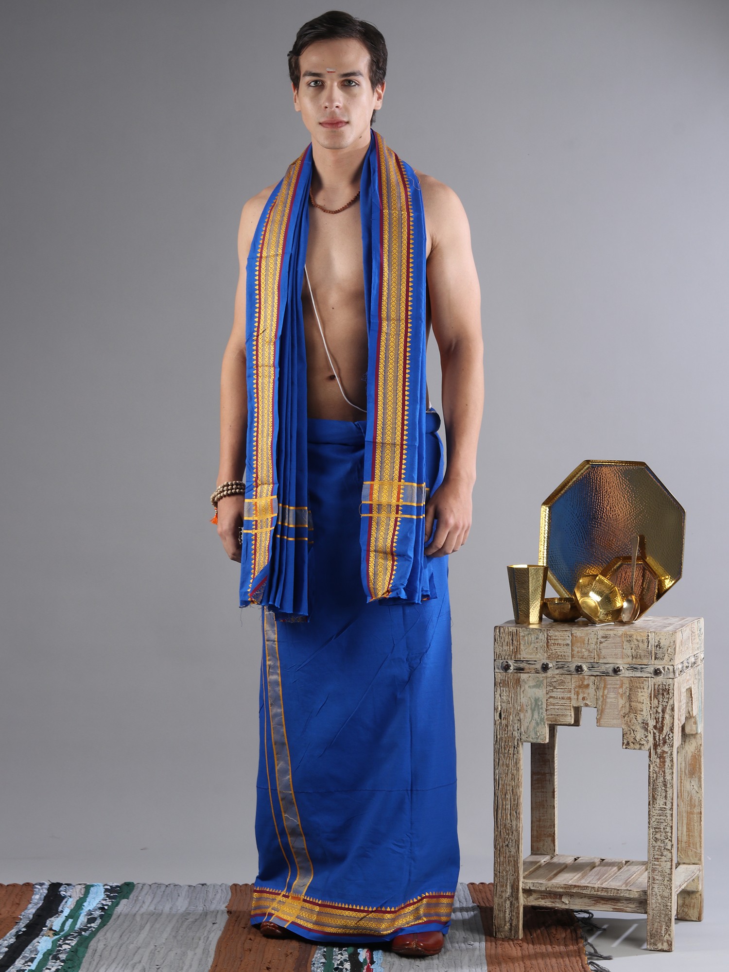 akshay kumar wearing assamese male bihu dress, | Stable Diffusion