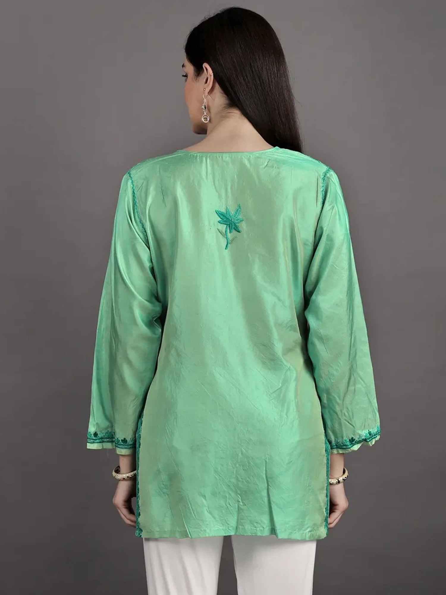 Rayon Full Sleeve Blue Kurti in Delhi at best price by Fashion Nova -  Justdial