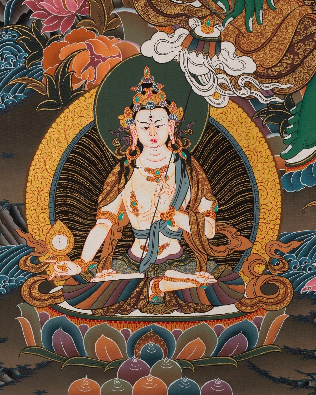 Avalokiteshvara | Chenrezig Thangka (Brocadeless Thangka) | Exotic ...